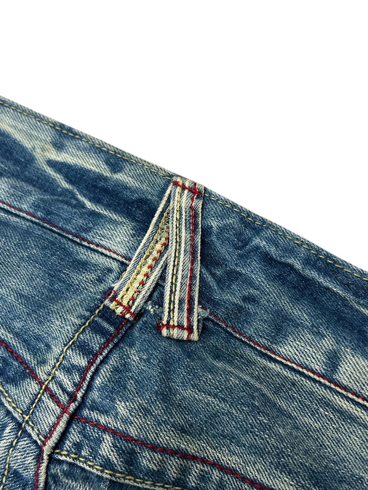 Japanese Brand Jack Serika Japan Denim Light Wash Mud Clawn Distressed Size US 31 - 20 Thumbnail