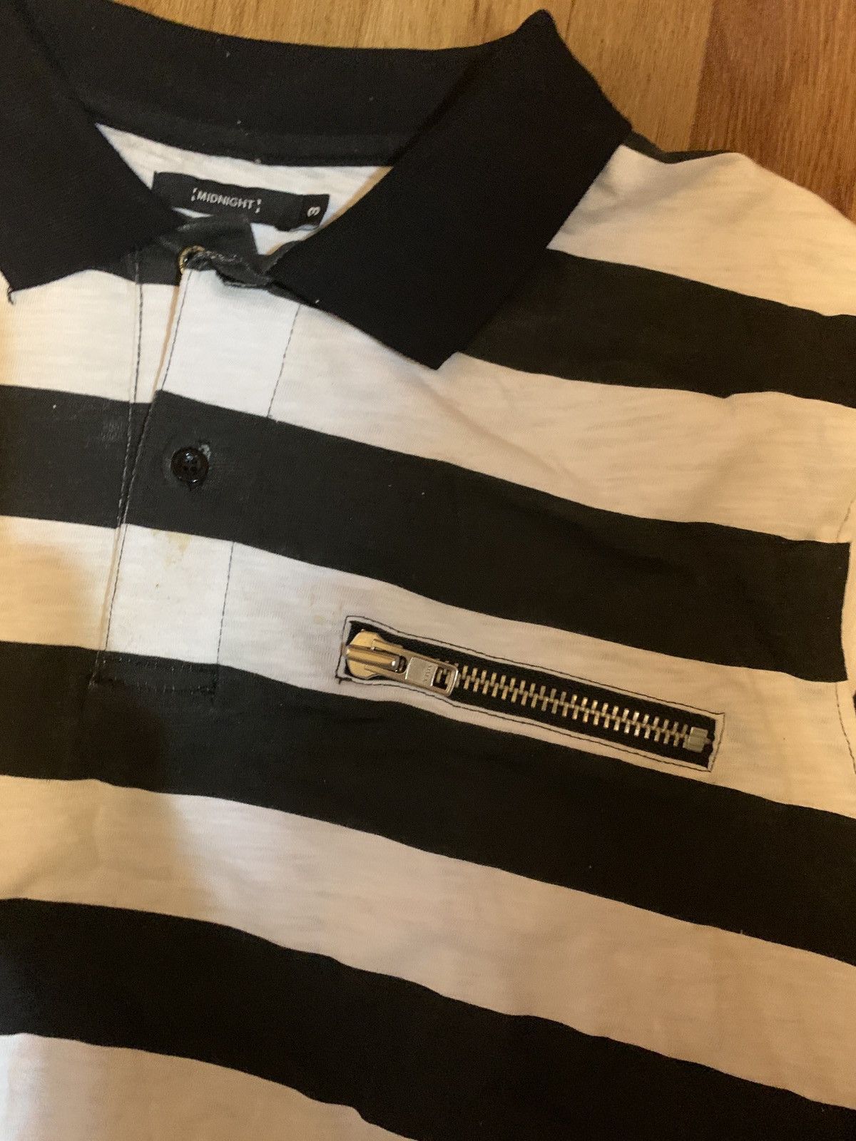 Midnight Studios Midnight Studios Death Disco Striped Polo 2015 Size US L / EU 52-54 / 3 - 2 Thumbnail