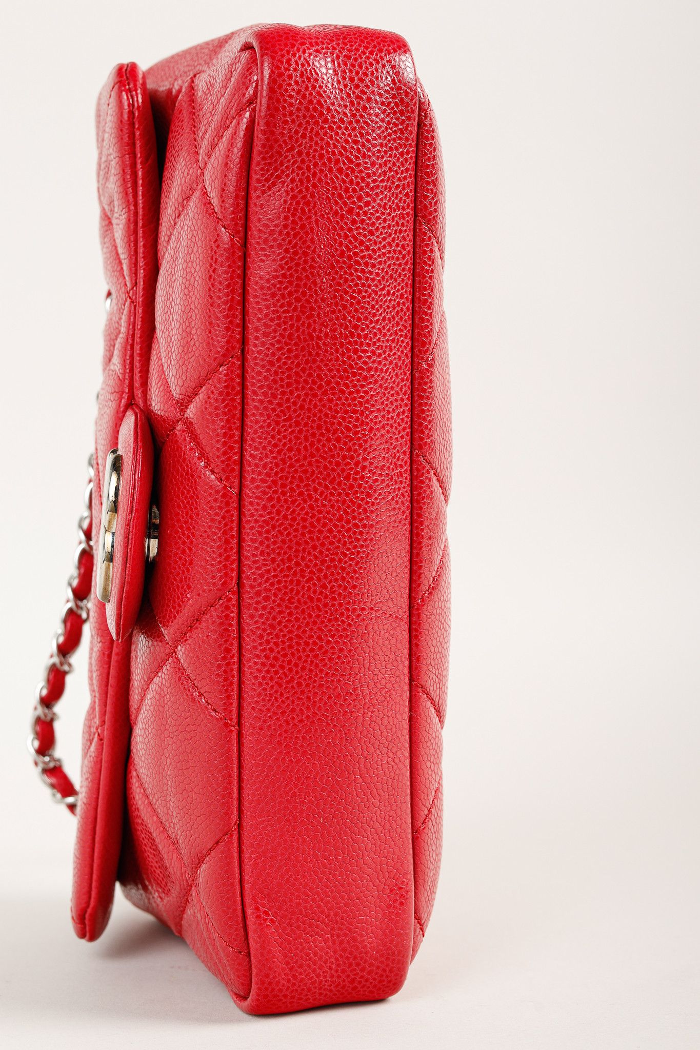 Chanel Chanel Quilted Glazed Caviar Leather CC Logo Flap Handbag Size ONE SIZE - 5 Thumbnail
