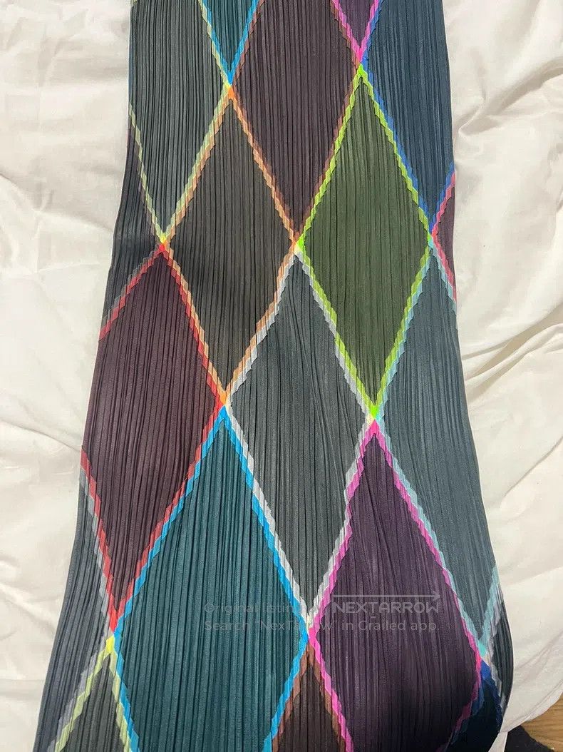 Issey Miyake Issey Miyake Appliqué Argyle Color-Block Dress Size M / US 6-8 / IT 42-44 - 4 Thumbnail