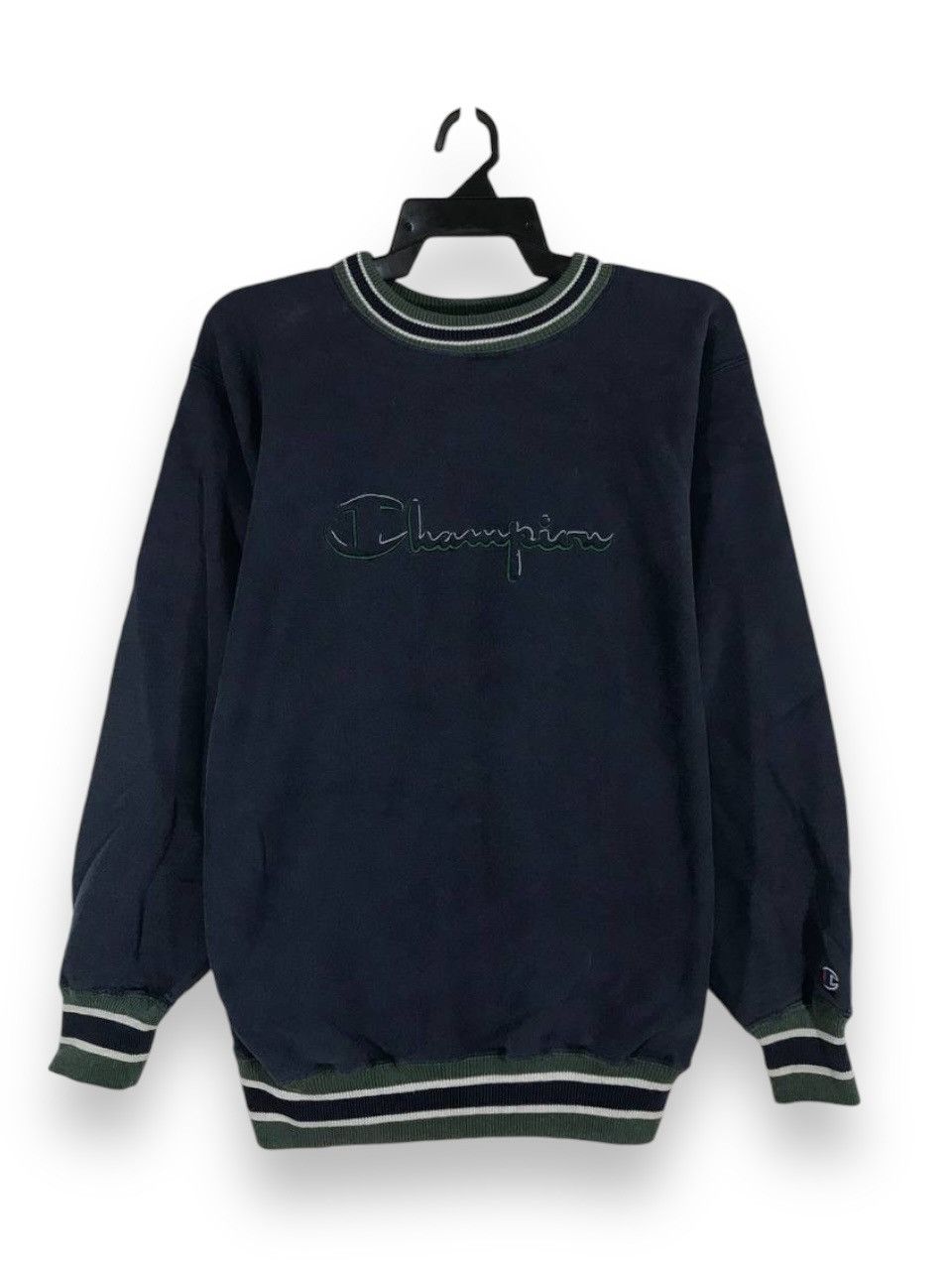 Champion Vintage 90s champion big logo embroidered ringer Size US XL / EU 56 / 4 - 1 Thumbnail