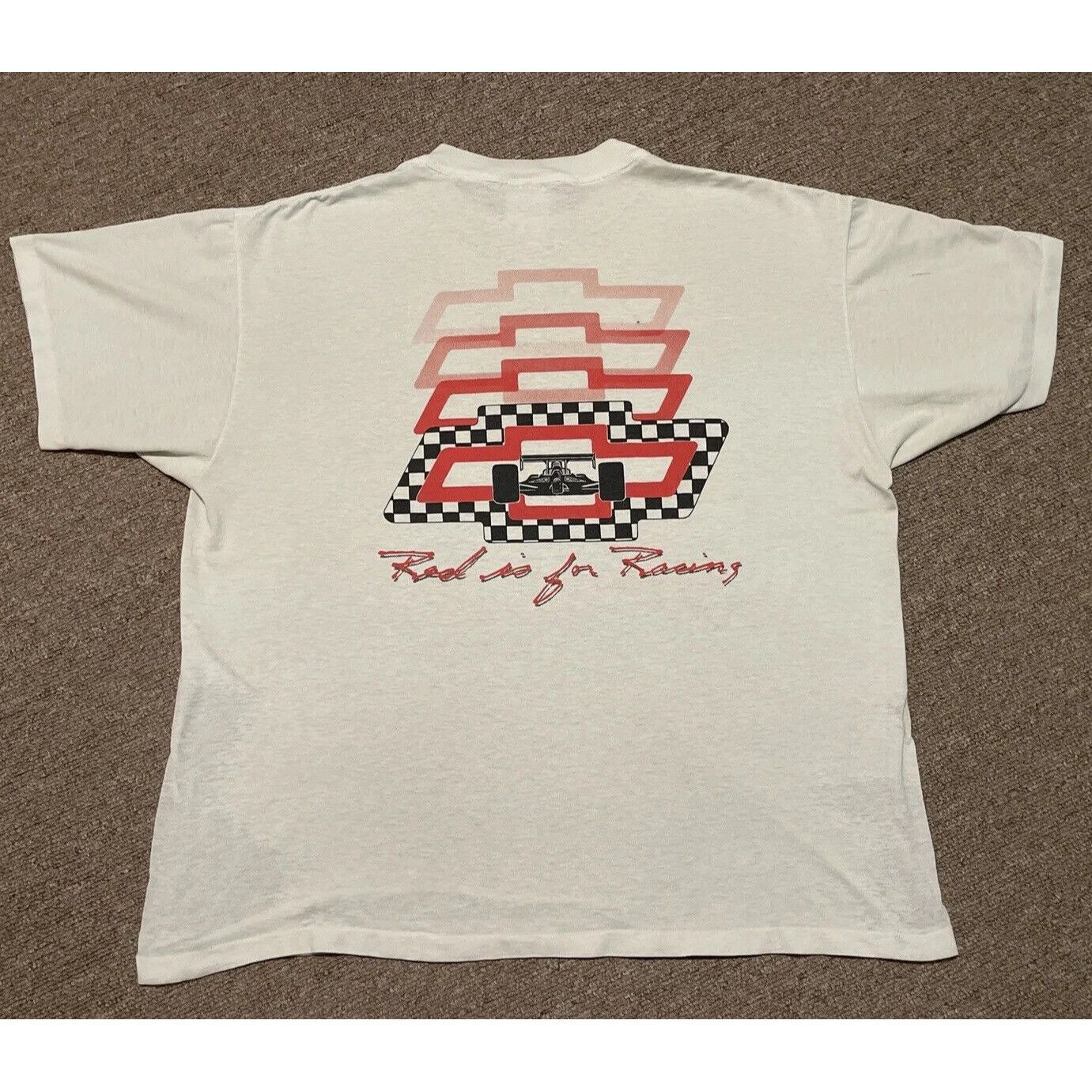 Delta Vintage 80's XL Chevy Indianapolis INDY Raceway Nascar Singl Size US XL / EU 56 / 4 - 10 Thumbnail
