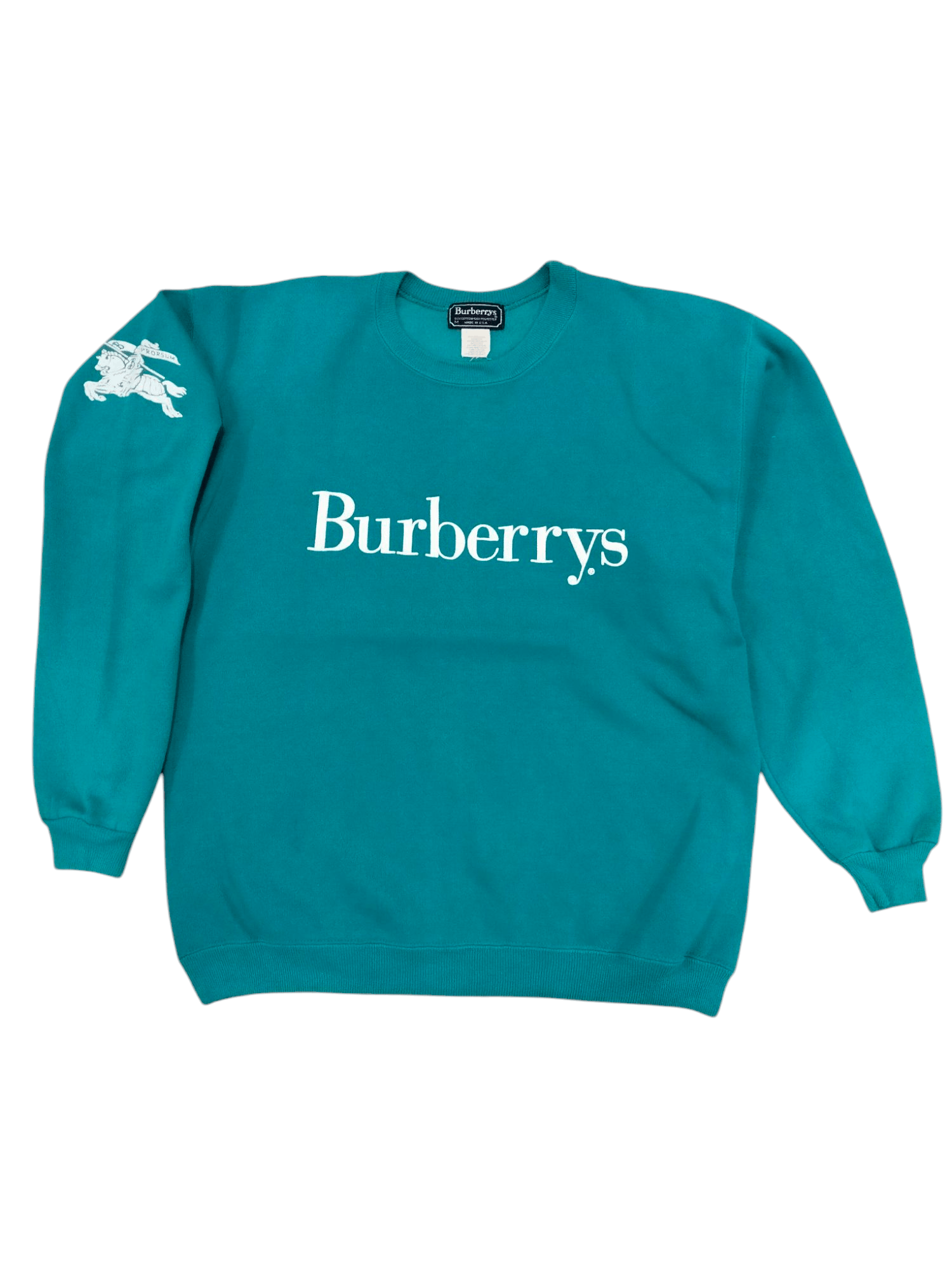 Burberry × Vintage Vintage 80s Burberrys Big Logo USA Made Size US M / EU 48-50 / 2 - 1 Thumbnail