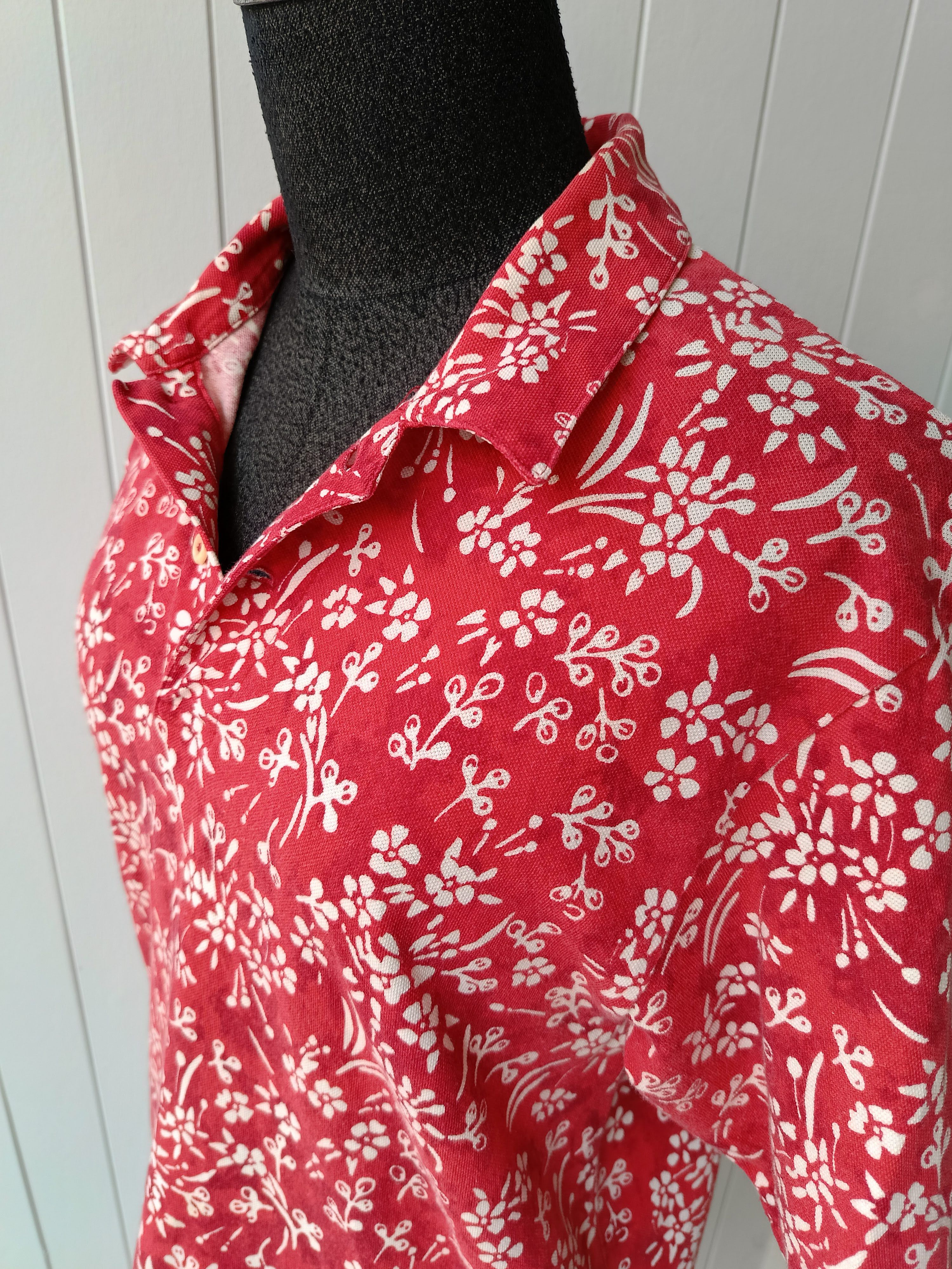 Polo Ralph Lauren POLO Ralph Lauren floral red 90's rare Madagascar shirt Size US S / EU 44-46 / 1 - 7 Thumbnail