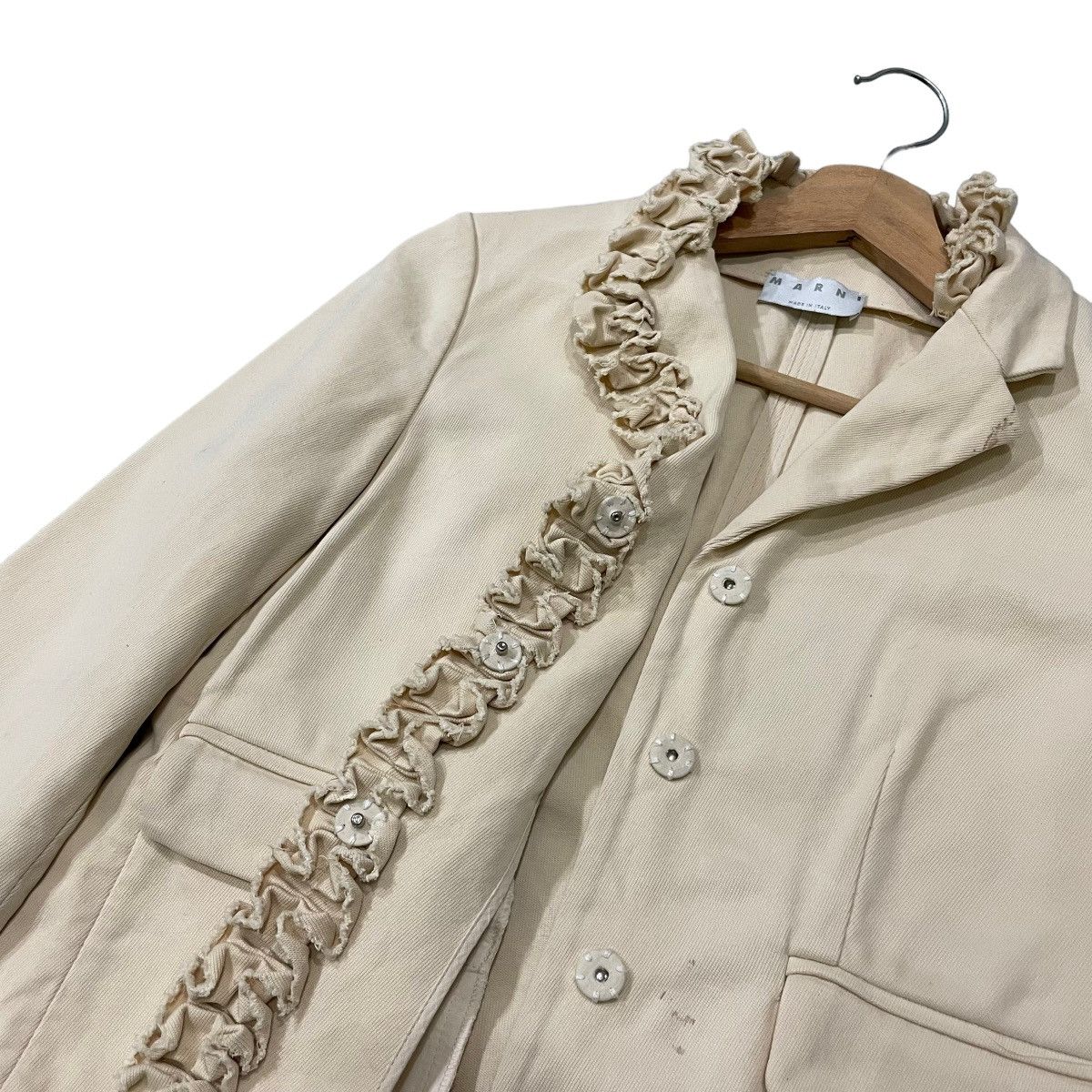Marni Vintage Marni Made In Italy Cropped Light Jacket Size XS / US 0-2 / IT 36-38 - 19 Thumbnail