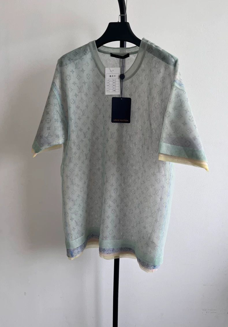 Louis Vuitton Louis Vuitton Silk yarn round collar casual short sleeve Size US XS / EU 42 / 0 - 1 Thumbnail