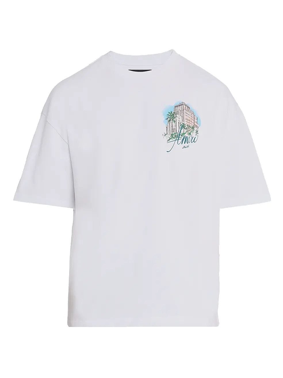 os11x1225 Hotel Oversized T-Shirt in White