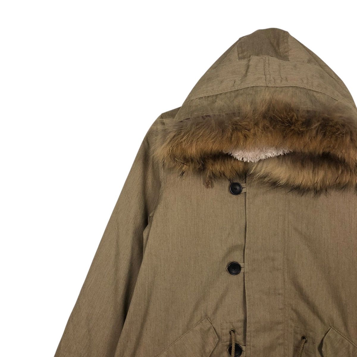 Japanese Brand 🔥VINTAGE PARKA JACKET MINK FUR HOODIE IKKA ISSEY MIYAKE Size US M / EU 48-50 / 2 - 9 Thumbnail
