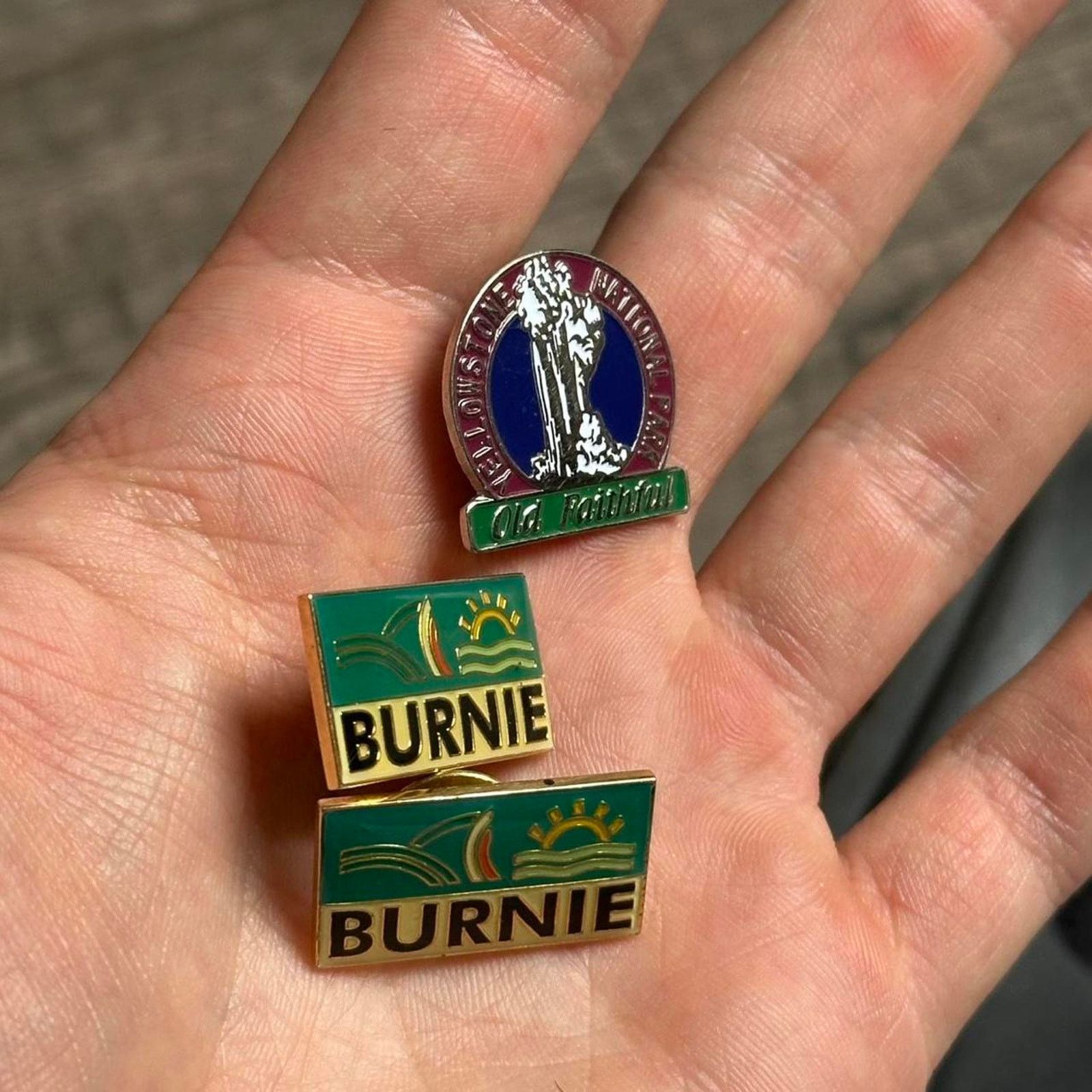 Vintage Vintage Yellowstone National Park Glacier Old Faithful Pins Size ONE SIZE - 1 Thumbnail