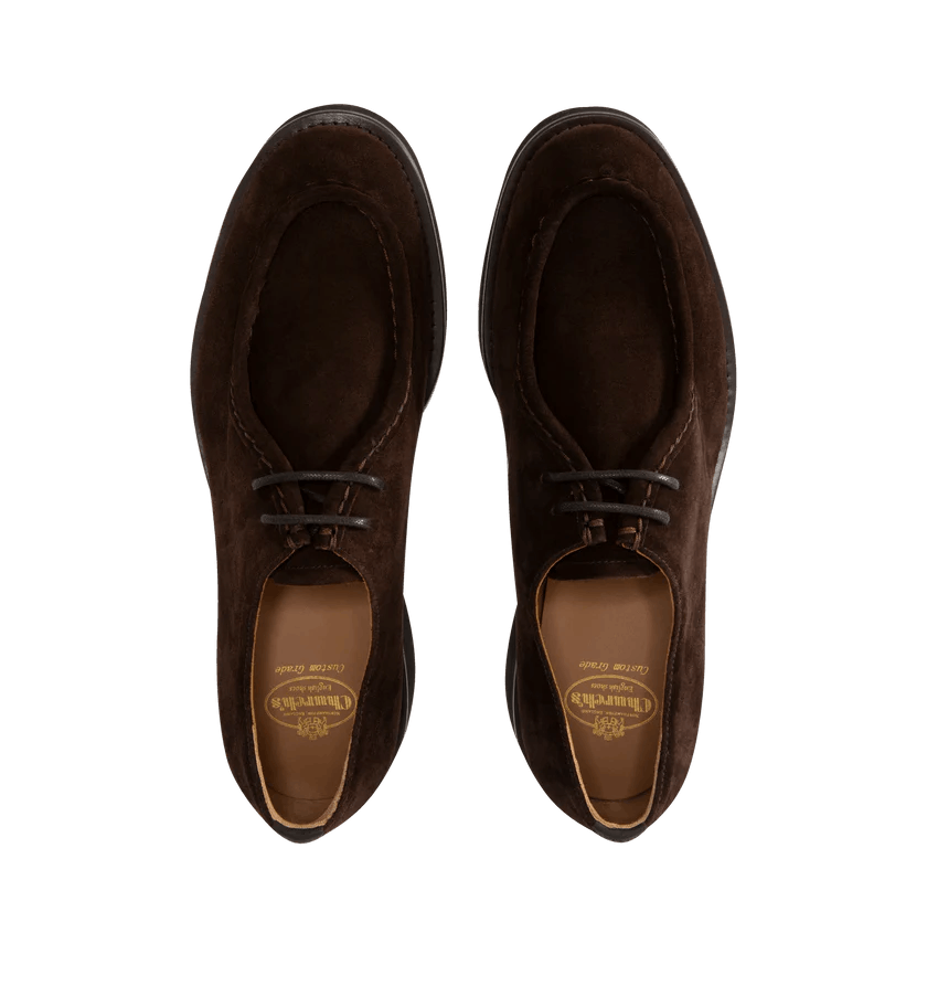 Church's o1h1sh11225 Nelly City Light Suede Shoe in Brown Size US 9.5 / IT 39.5 - 3 Thumbnail