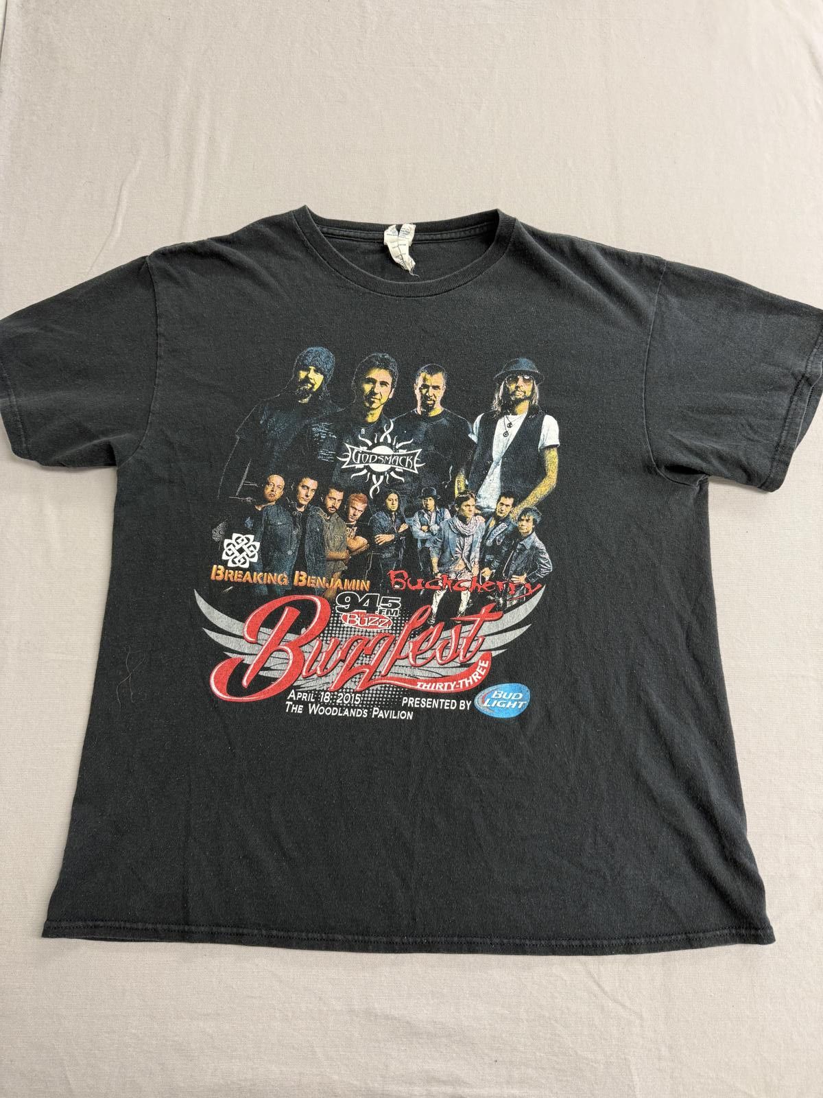Delta Godsmack Breaking Benjamin Buckcherry T-shirt 2015 - Large Size US L / EU 52-54 / 3 - 1 Thumbnail