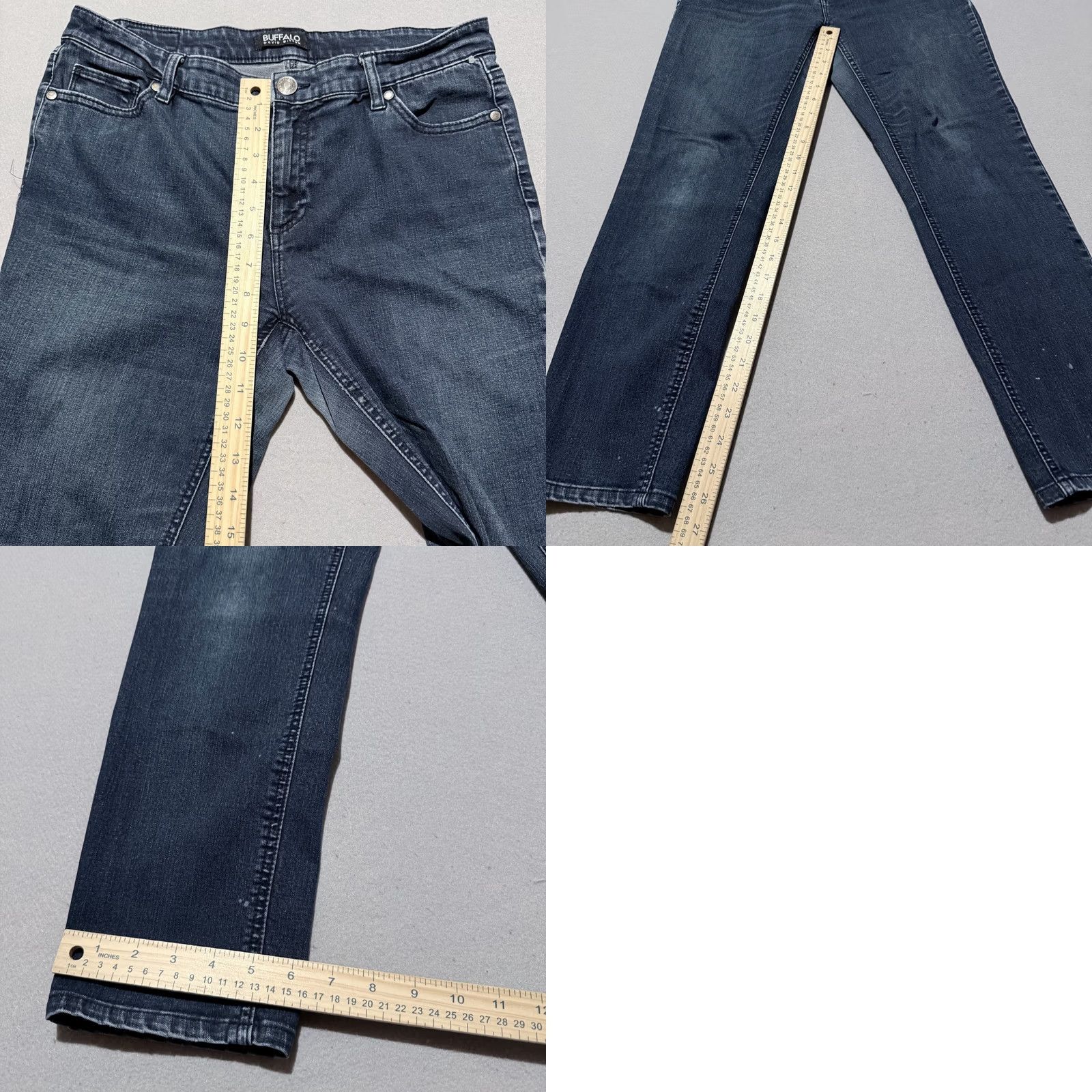 Buffalo David Bitton Buffalo David Bitton Jeans Women Blue Denim Stretch Slim Straight Zip Fly 10 Size 32" / US 10 / IT 46 - 9 Thumbnail