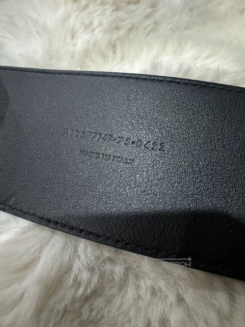Saint Laurent Paris Saint Laurent Paris size 75 Black Gold Women's Belt Leathe Size ONE SIZE - 7 Thumbnail