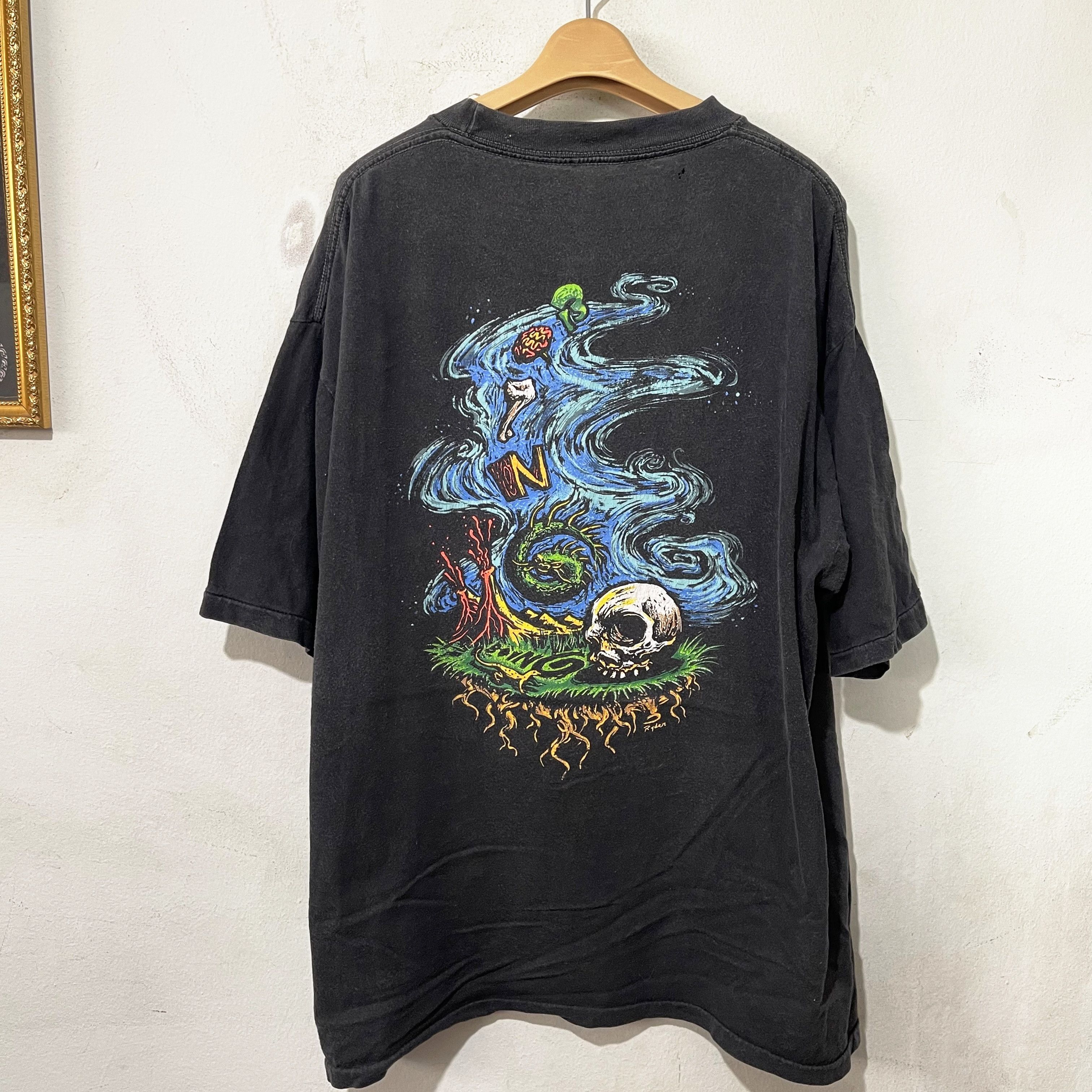 Vintage Vintage 90s Oingo Boingo Dia De Los Muertos T-Shirt Size US XL / EU 56 / 4 - 4 Thumbnail