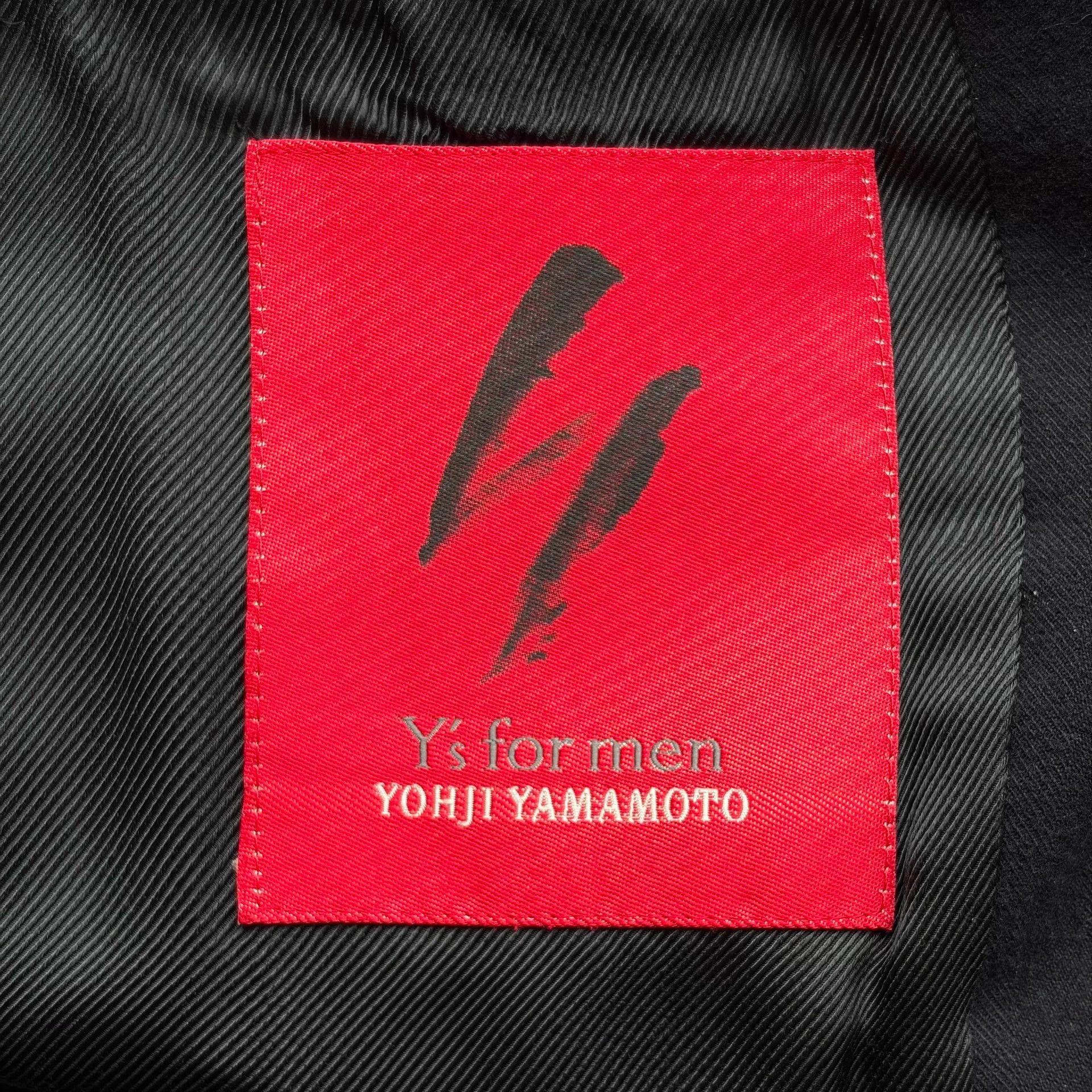 Yohji Yamamoto Yohji Yamamoto 90s Y's Double Breasted Gold Button Navy Coat Size US L / EU 52-54 / 3 - 7 Thumbnail