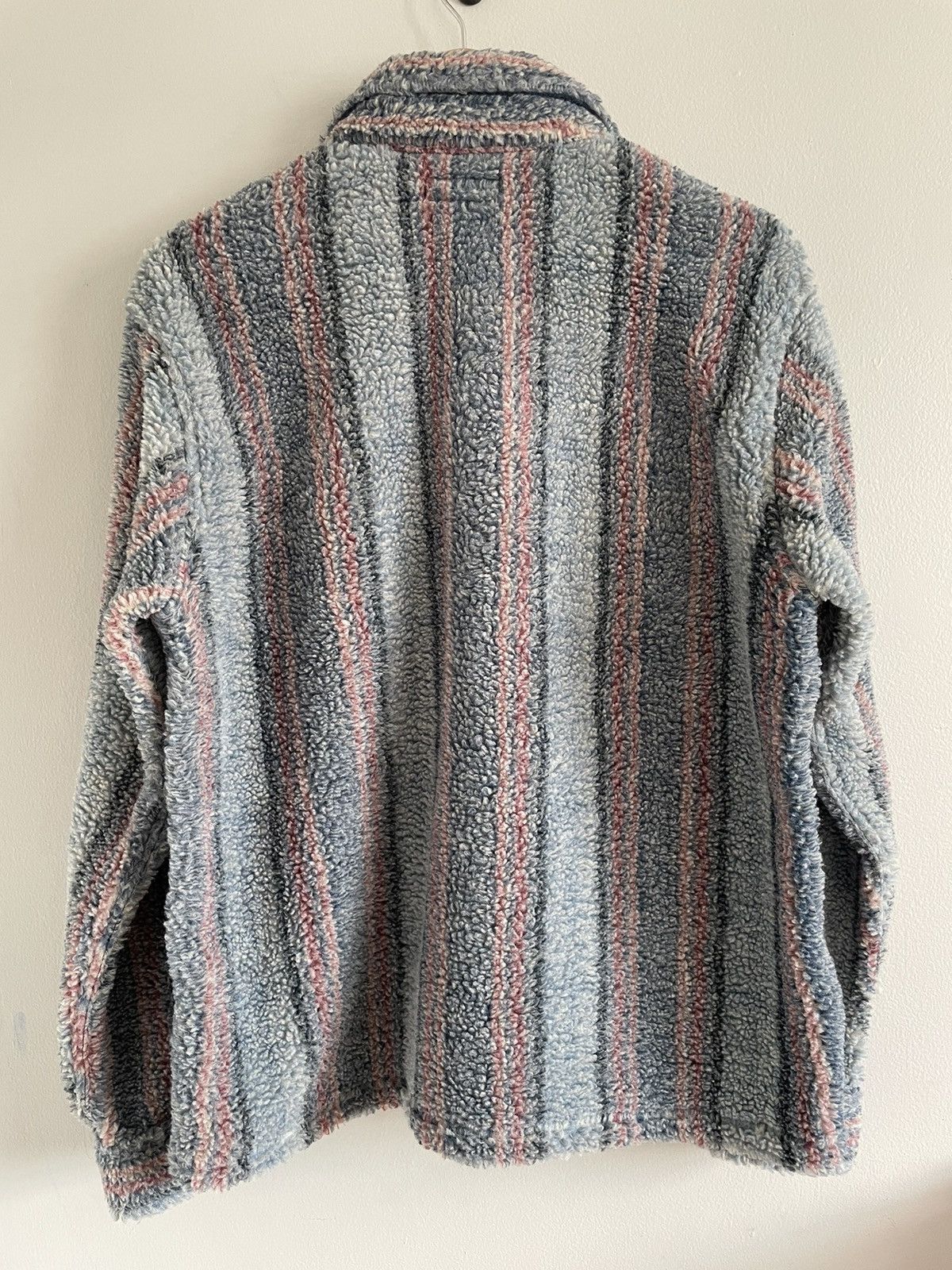 Stussy Fall ‘21 Stripe Sherpa Button-Up Shirt Size US S / EU 44-46 / 1 - 2 Thumbnail