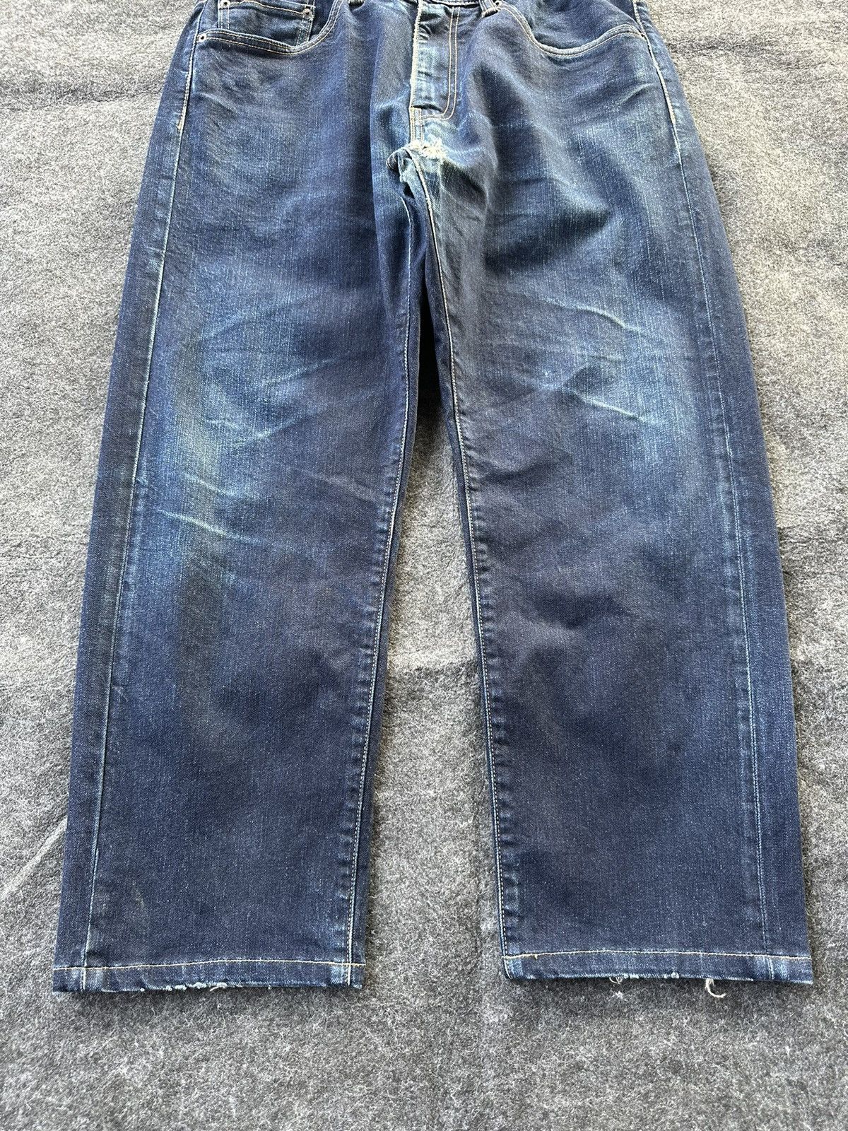 JNCO × Levi's × Levi's Vintage Clothing Vintage Levi’s 505 Baggy Crop Denim D324 Size US 33 - 3 Thumbnail