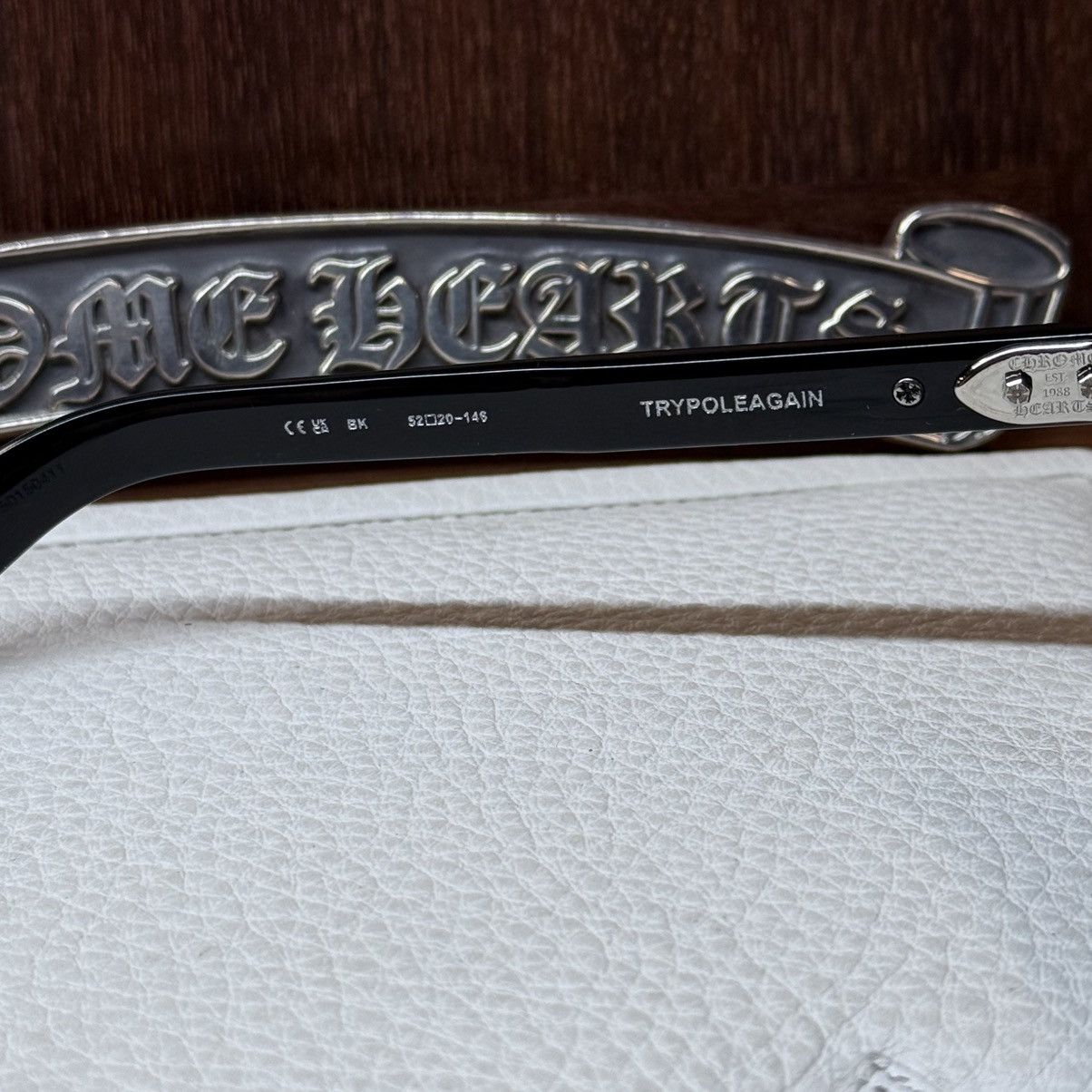 Chrome Hearts Chrome Hearts TRYPOLEAGAIN 1/1 Sunglasses Size ONE SIZE - 6 Thumbnail