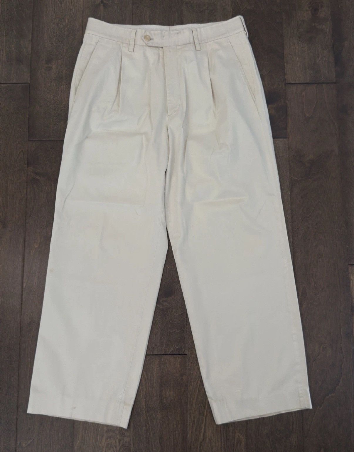 Burberry Vintage 90s Tan Burberry Golf Stretch Pants 32X27 Size US 32 / EU 48 - 1 Thumbnail