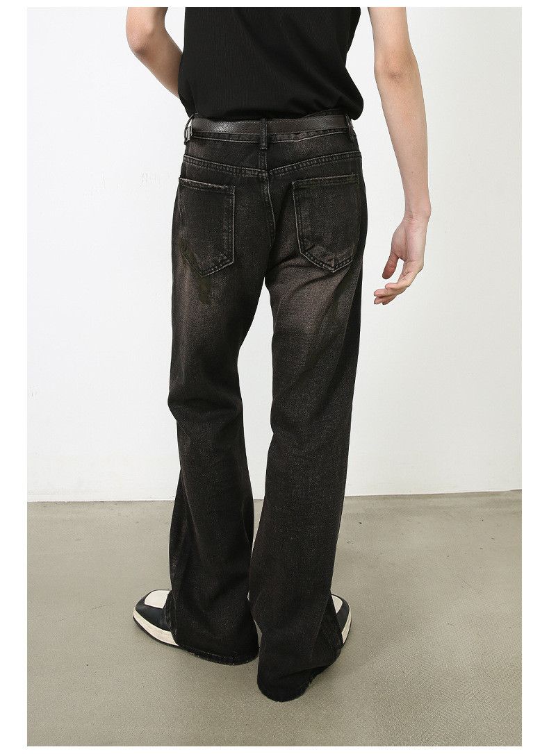 Japanese Brand × Jean Vintage wide-leg washed distressed loose flared jeans Size US 32 / EU 48 - 5 Thumbnail