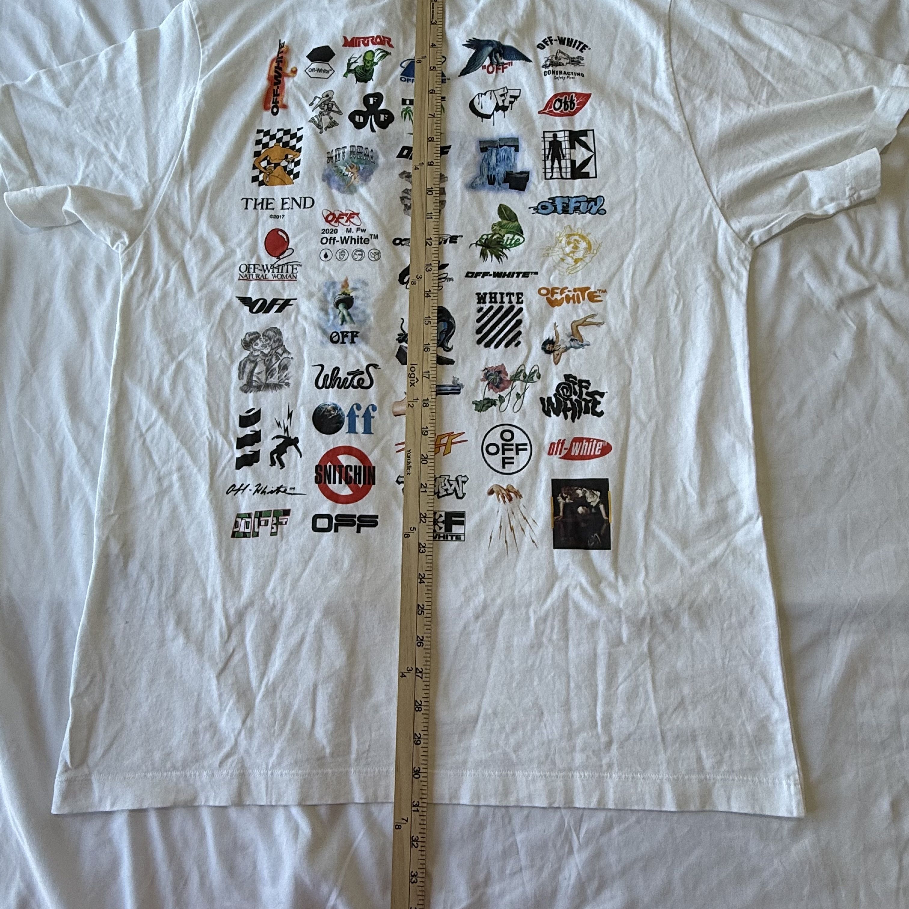 Off-White Off-White "_Logic" 10th Anniversary Logo Archive T-Shirt Size US XL / EU 56 / 4 - 13 Thumbnail