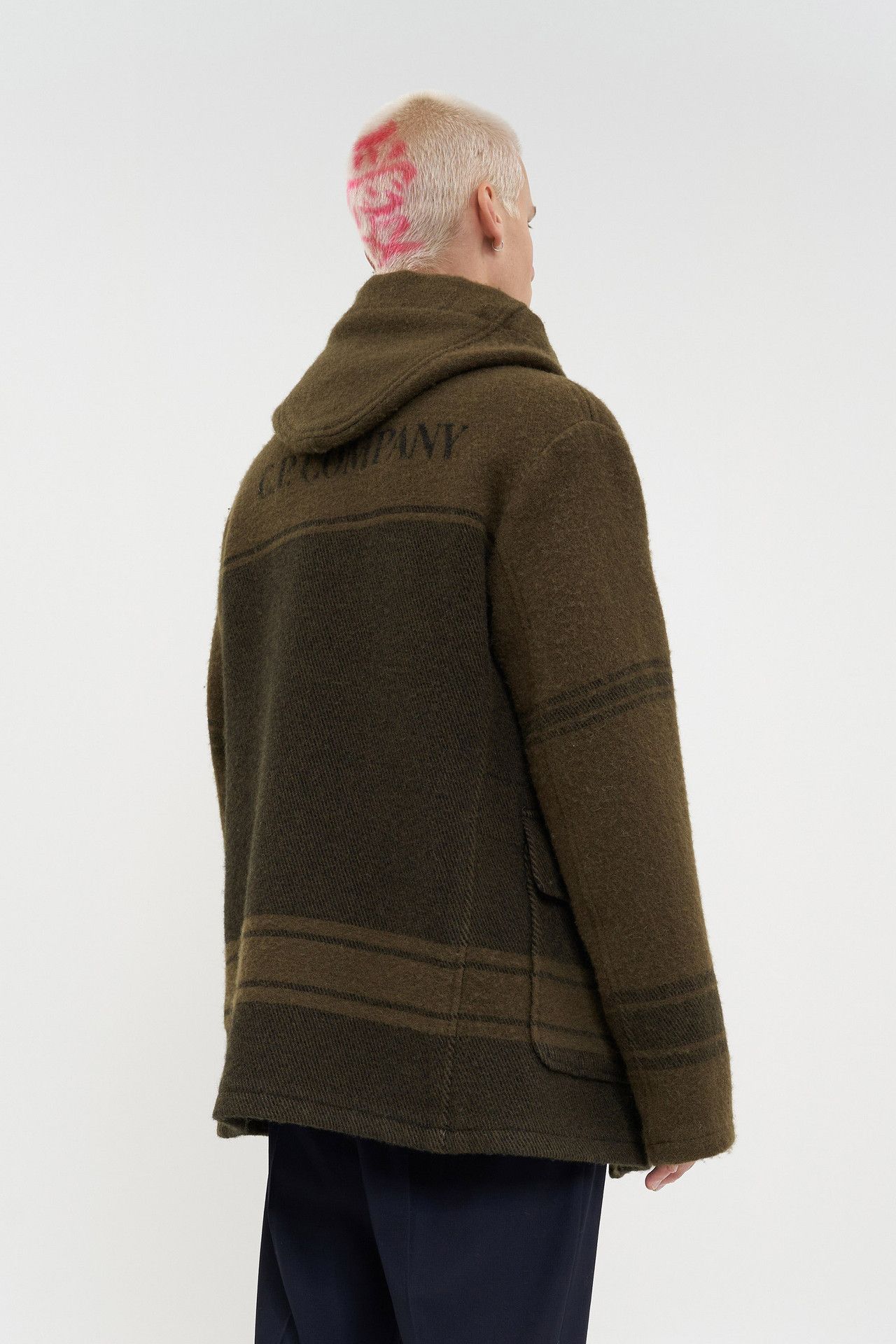 C.P. Company o1y1224 Logo Hooded Coat in Green Size US L / EU 52-54 / 3 - 3 Thumbnail
