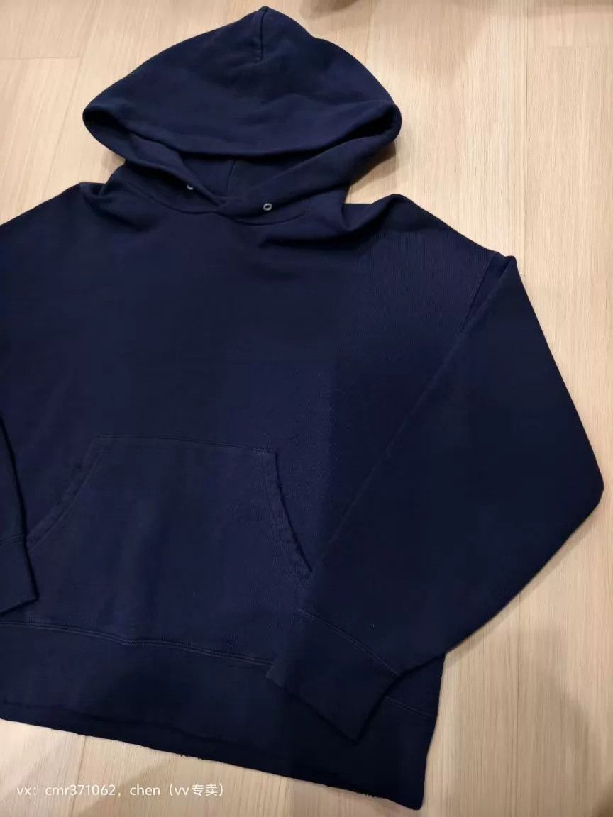 Visvim visvim 22ss amplus sb hoodie u.d navy 2 td uneven distressed Size US M / EU 48-50 / 2 - 3 Thumbnail