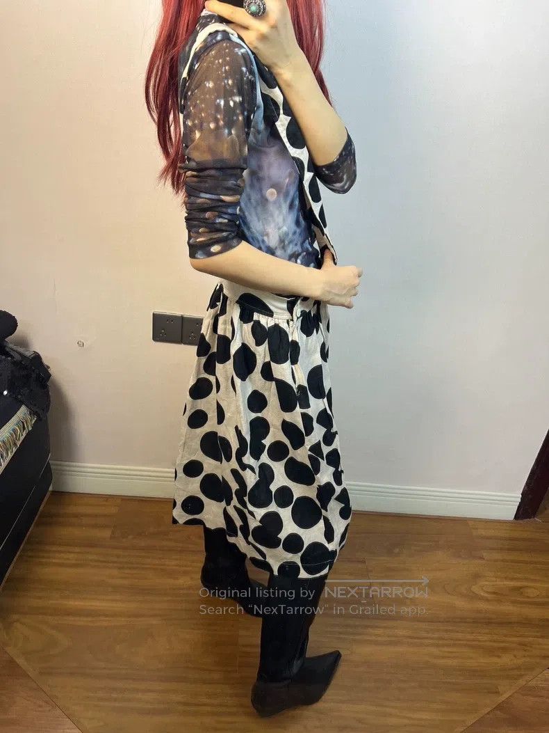 Comme des Garcons Comme des Garcons Polka Dot One Shoulder Strap Skirt Size S / US 4 / IT 40 - 8 Thumbnail