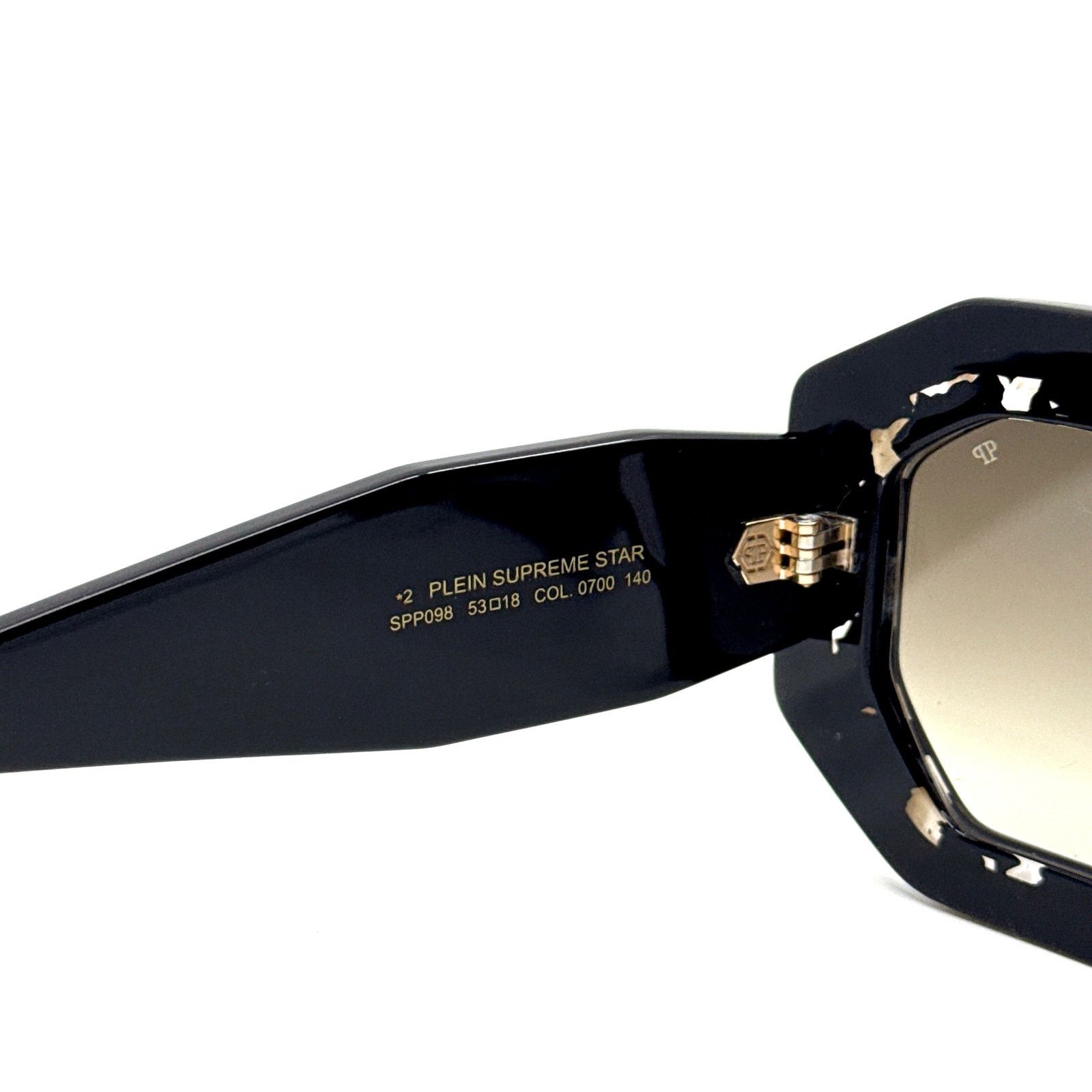 Philipp Plein New PHILIPP PLEIN Sunglasses Plein Supreme Star SPP098 0700 Size ONE SIZE - 8 Thumbnail