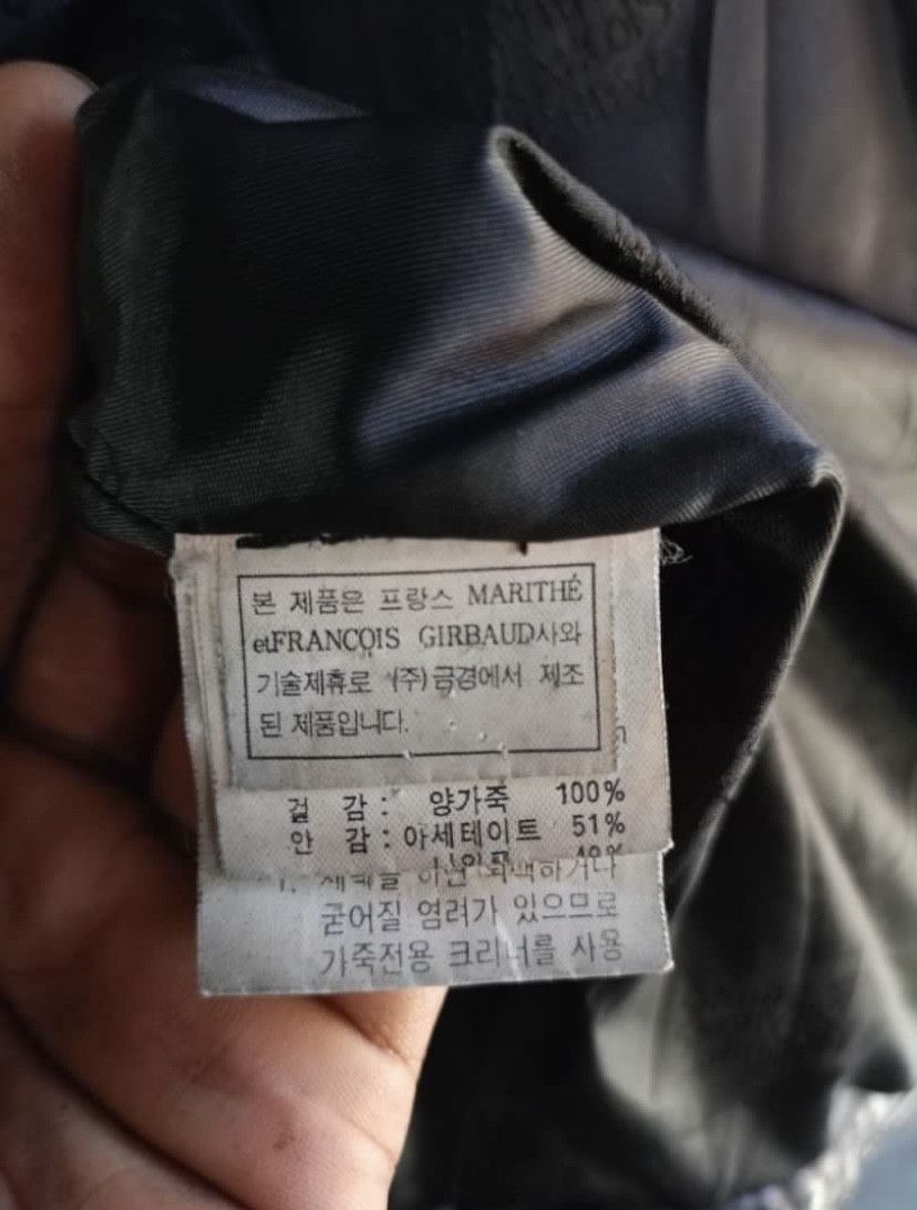 Marithe + Francois Girbaud Vintage Marithe Francois Girbaud emboss logo leather jacket Size US L / EU 52-54 / 3 - 8 Thumbnail