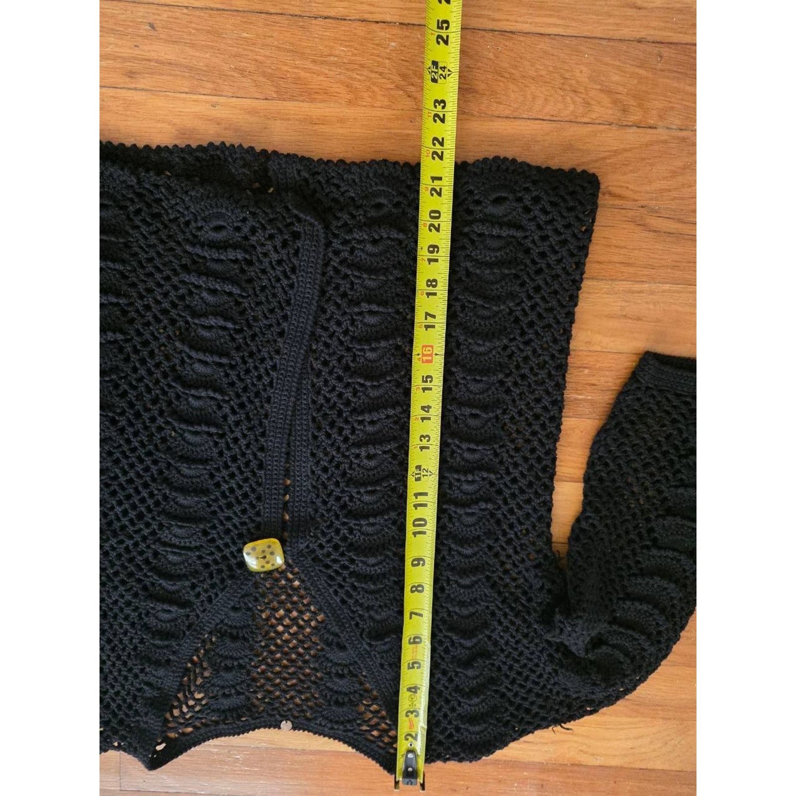 & Other Stories HAIKU Crochet Open Front Cardigan 3/4 Sleeve 100% M A001648 Size M / US 6-8 / IT 42-44 - 2 Thumbnail