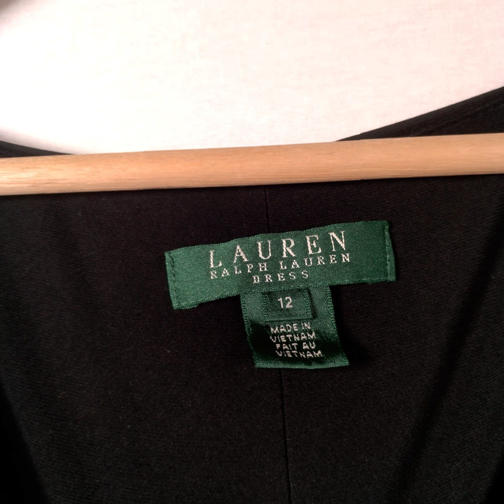 Ralph Lauren Lauren Ralph Lauren Dress Size 12 Black Faux Wrap Stretch Sleeveless Lined LBD Size XL / US 12-14 / IT 48-50 - 7 Thumbnail