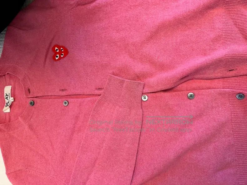 Comme des Garcons Comme des Garcons Heart-Shaped Fleece Cardigan Size L / US 10 / IT 46 - 2 Thumbnail