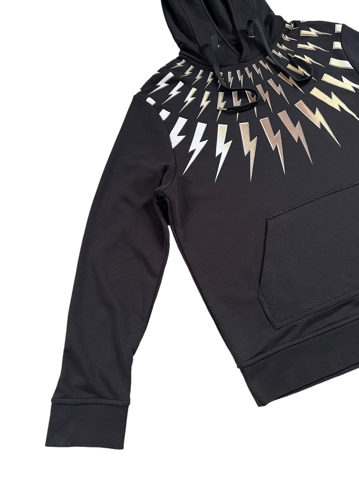 Designer × Neil Barrett FW20 Neil Barrett Metallic Bolt Hoodie Size US XL / EU 56 / 4 - 5 Thumbnail