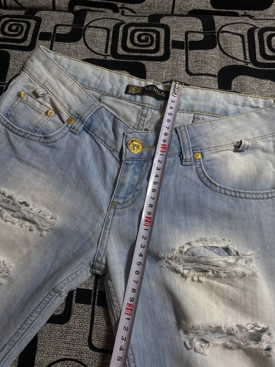Other Crazy Crash Dirty Baggy Faded Jean Japan Avant Garde Style Size US 30 / EU 46 - 3 Thumbnail