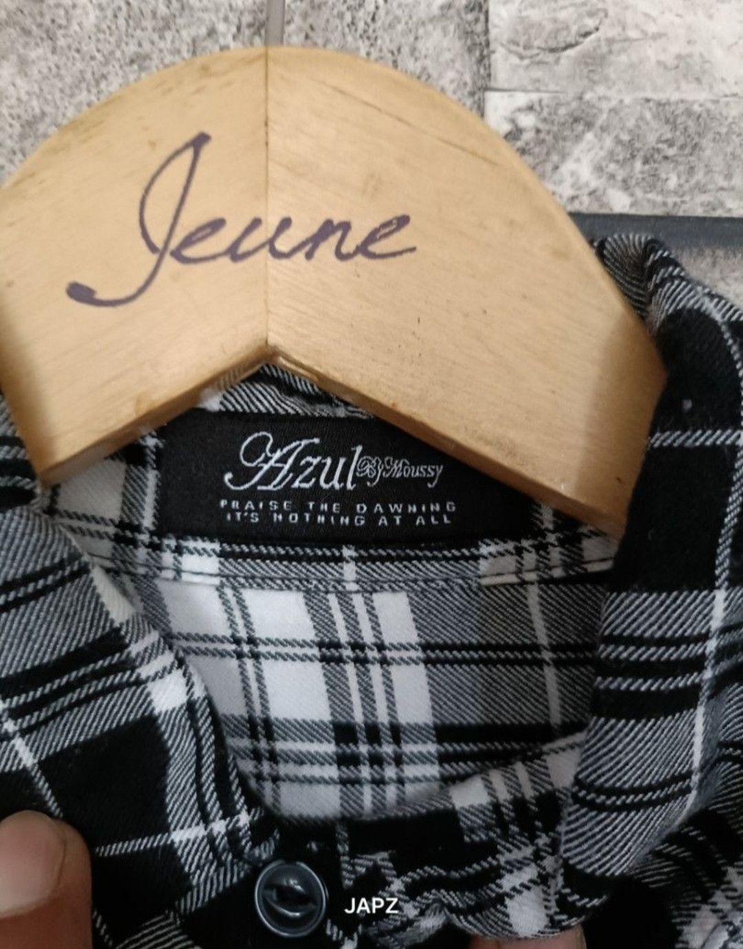 MOUSSY Azul by moussy long flannel assymetrical shirt Size S / US 4 / IT 40 - 6 Thumbnail