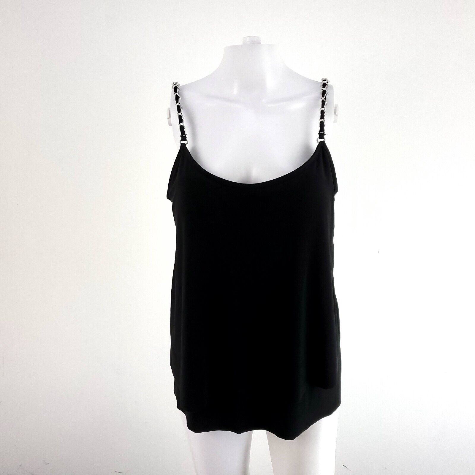 Designer Aqua Green Black Small Tankini Strap Polyester Spandex Size S / US 4 / IT 40 - 1 Thumbnail