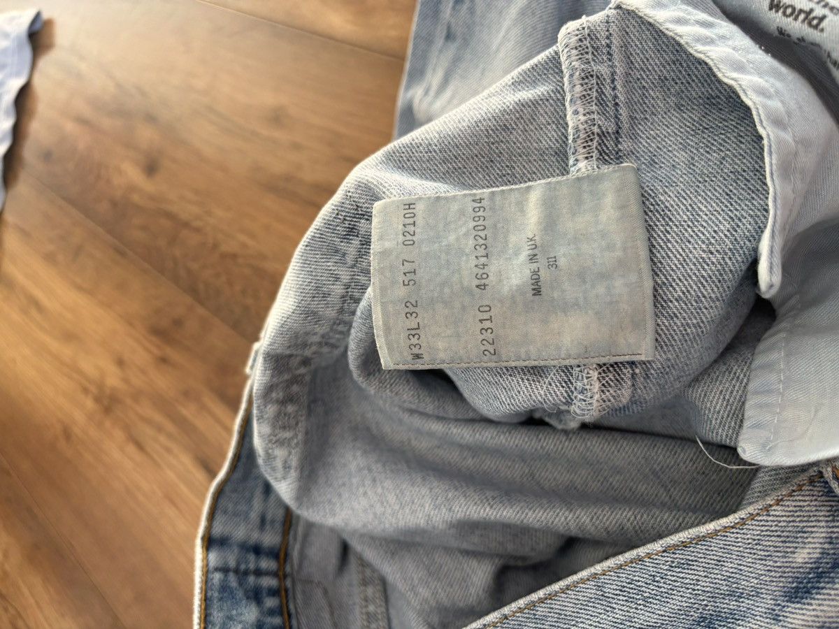 Levi's × Vintage Vintage Levis 517 Flare JEANS 90S MADE IN UK RARE DENIM Size US 33 - 9 Thumbnail