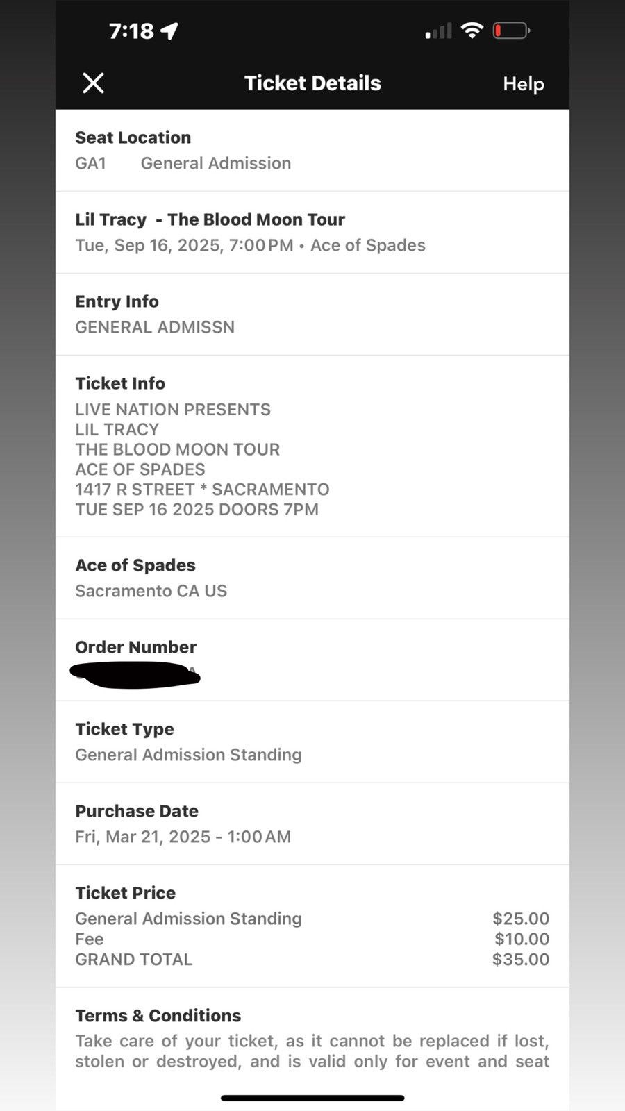 Other Lil Tracy Blood Moon Tour Ticket Size US M / EU 48-50 / 2 - 2 Thumbnail