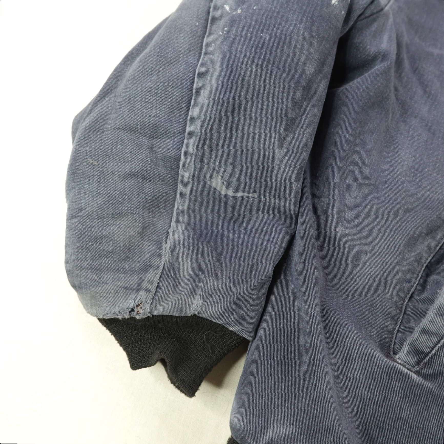 Vintage Bulwark FR Jacket Mens XL Navy Blue Flame Resistant Quilted 45 ATPV Workwear Jacket Size US XL / EU 56 / 4 - 4 Thumbnail