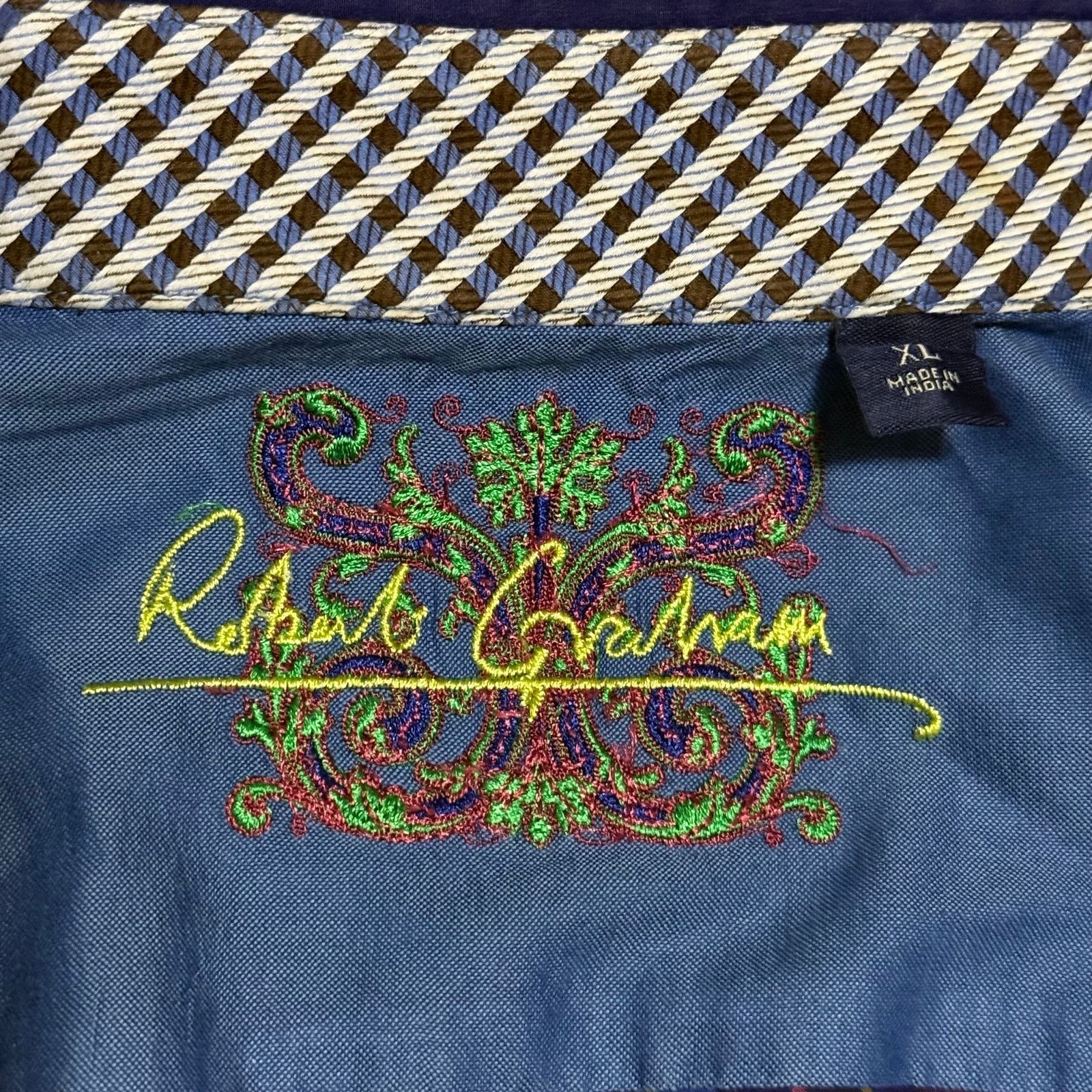 Robert Graham Robert Graham Multicolor Striped Flip Cuff Shirt Size XL Size US XL / EU 56 / 4 - 5 Thumbnail