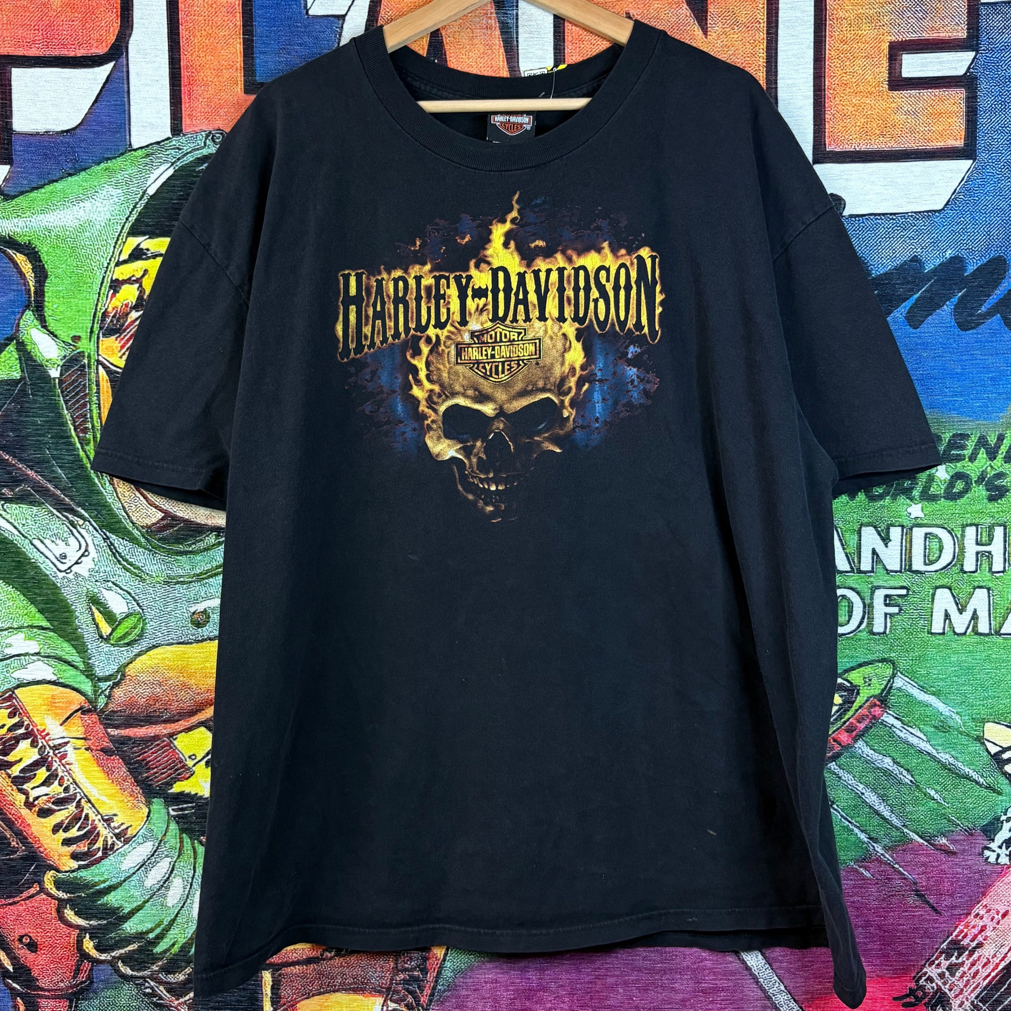 Harley Davidson Y2K Harley Davidson "Whiskey River Texarkana, USA" Tee 2XL Size US XXL / EU 58 / 5 - 1 Thumbnail