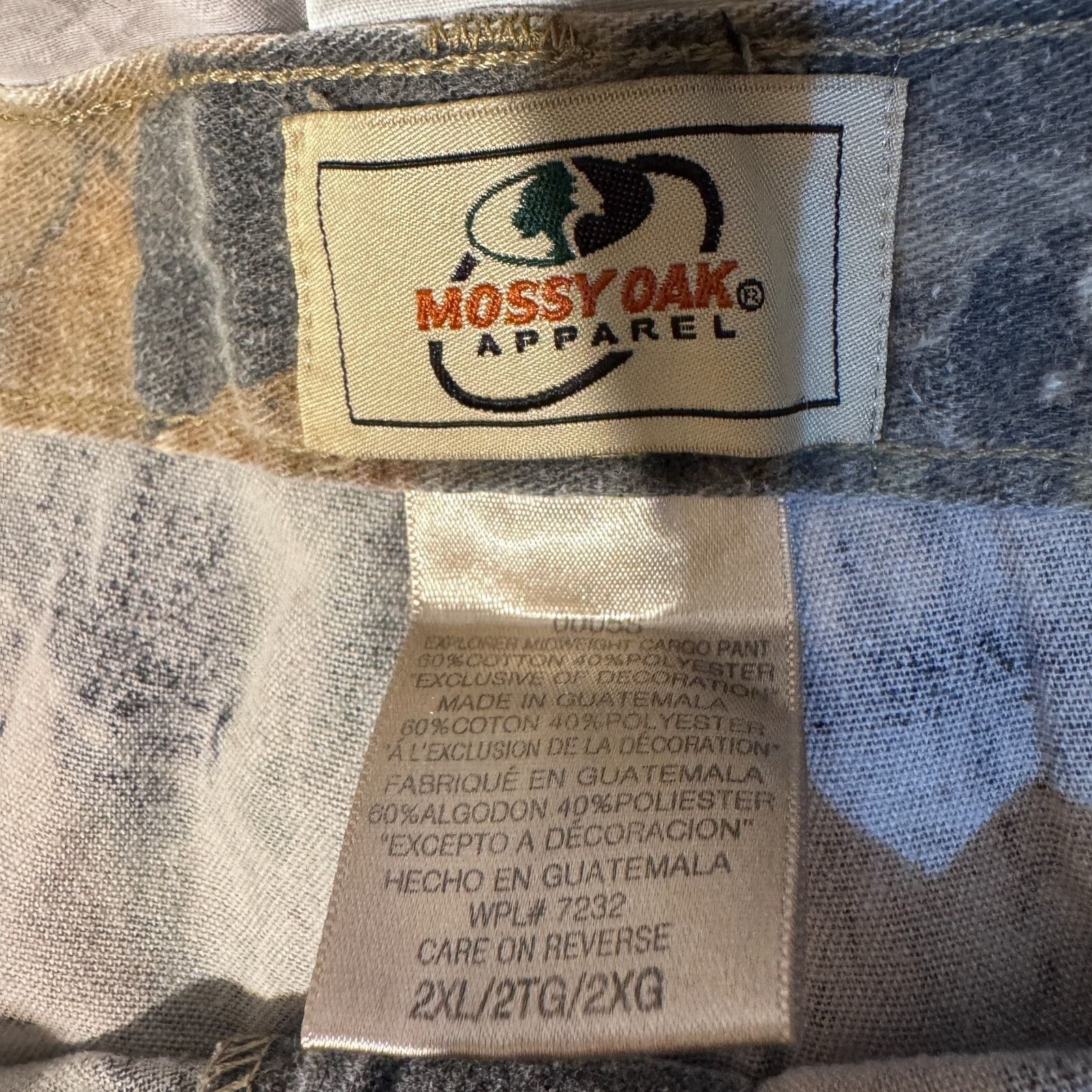 Mossy Oaks Mossy Oak Camo Pants Mens 2XL Cargo Loose Baggy Relaxed Wide Size US 42 / EU 58 - 6 Thumbnail
