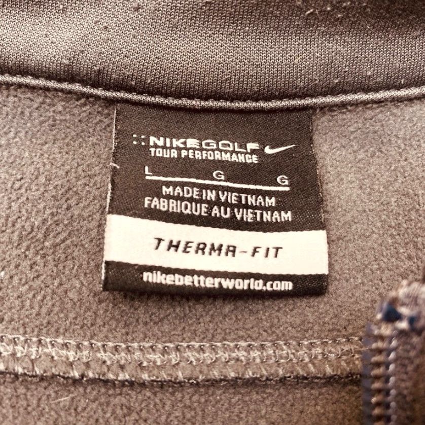 Nike Nike Golf Jacket Mens L Gray Full Zip Therma Fit Tour Performance Size US L / EU 52-54 / 3 - 5 Thumbnail
