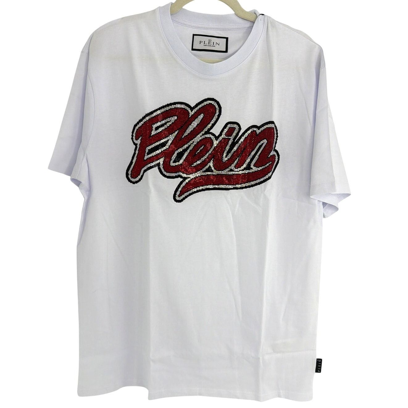 Philipp Plein Philipp Plein Strass Signature Round Neck T-Shirt Size XL Size US XL / EU 56 / 4 - 7 Thumbnail