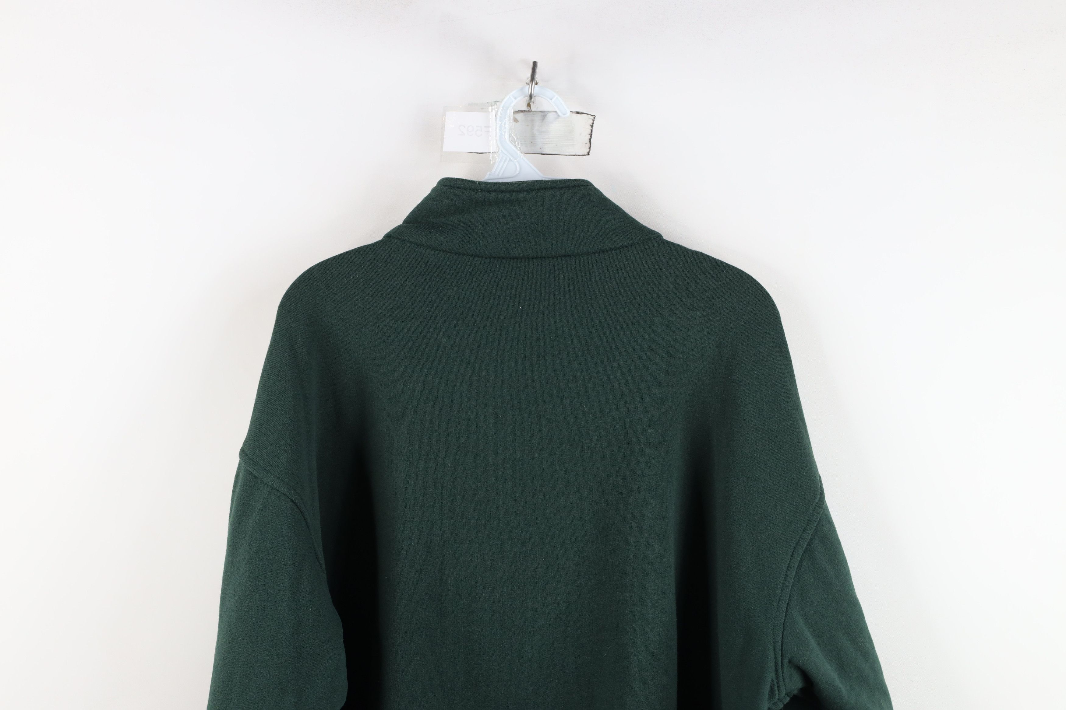 Vintage Vintage 90s Streetwear Canada Half Zip Sweatshirt Green Size US L / EU 52-54 / 3 - 13 Thumbnail