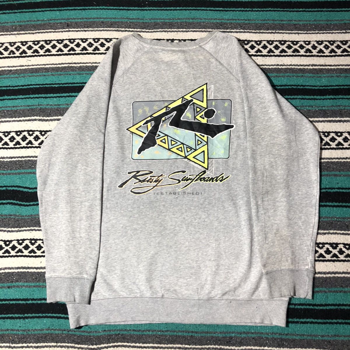 Rusty × Vintage Vintage Rusty Grey Sweatshirt Size US L / EU 52-54 / 3 - 2 Thumbnail