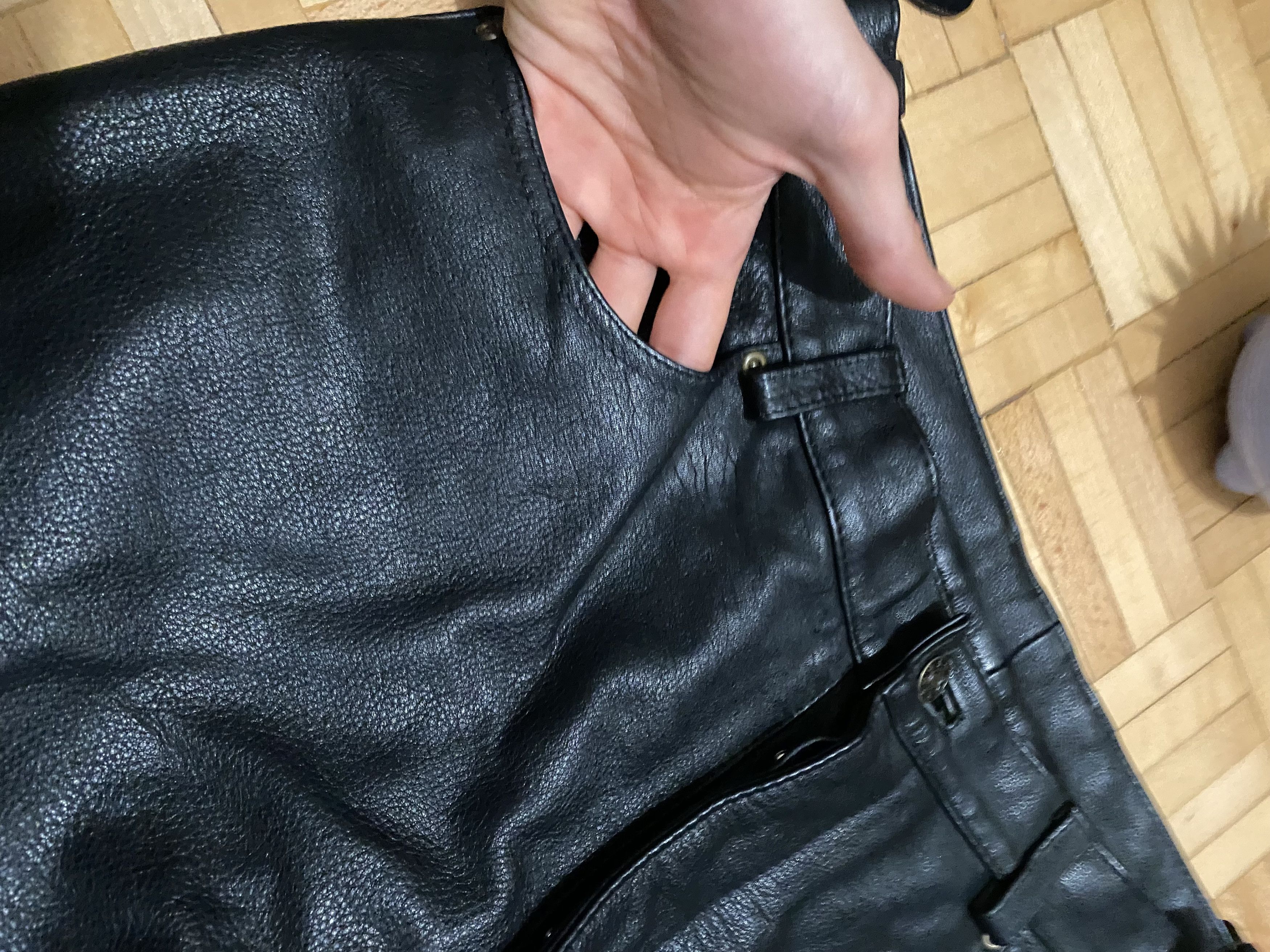 Genuine Leather Vintage leather pants 90s 80s Size US 32 / EU 48 - 8 Thumbnail