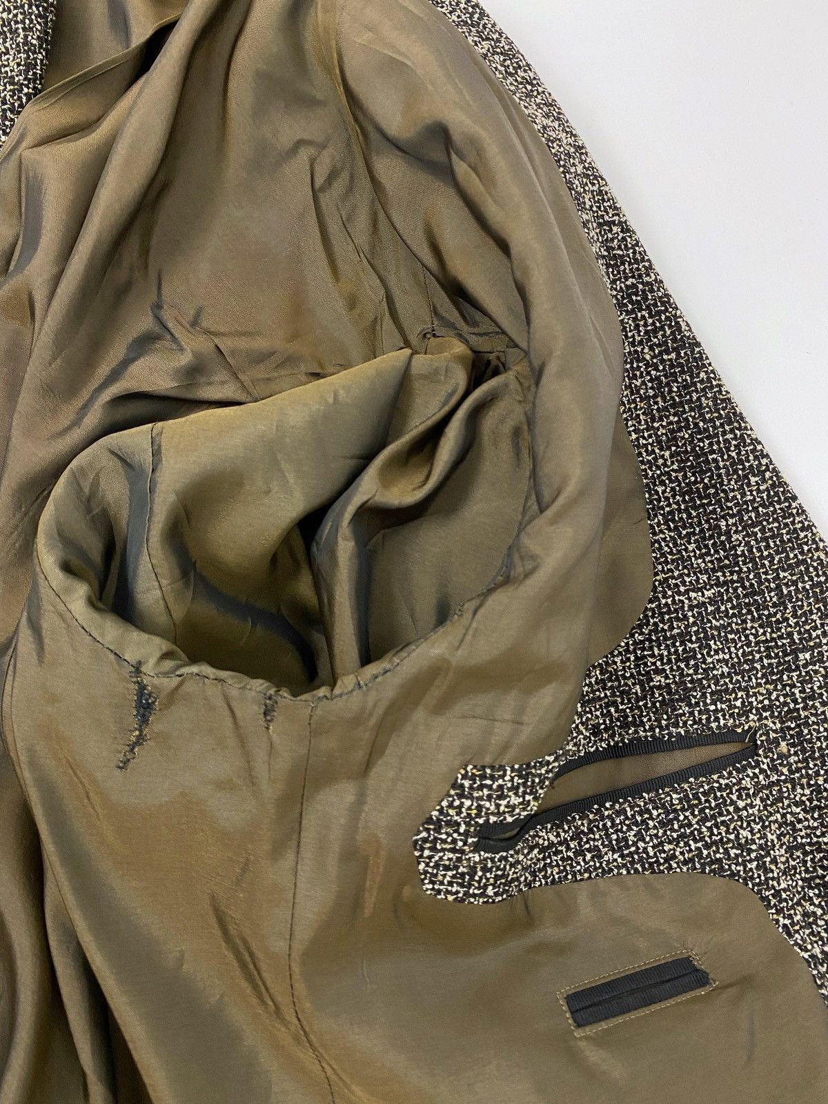 Hugo Boss Y2K Vintage Hugo Boss Wool Woven Textured Blazer Jacket Size US M / EU 48-50 / 2 - 16 Thumbnail