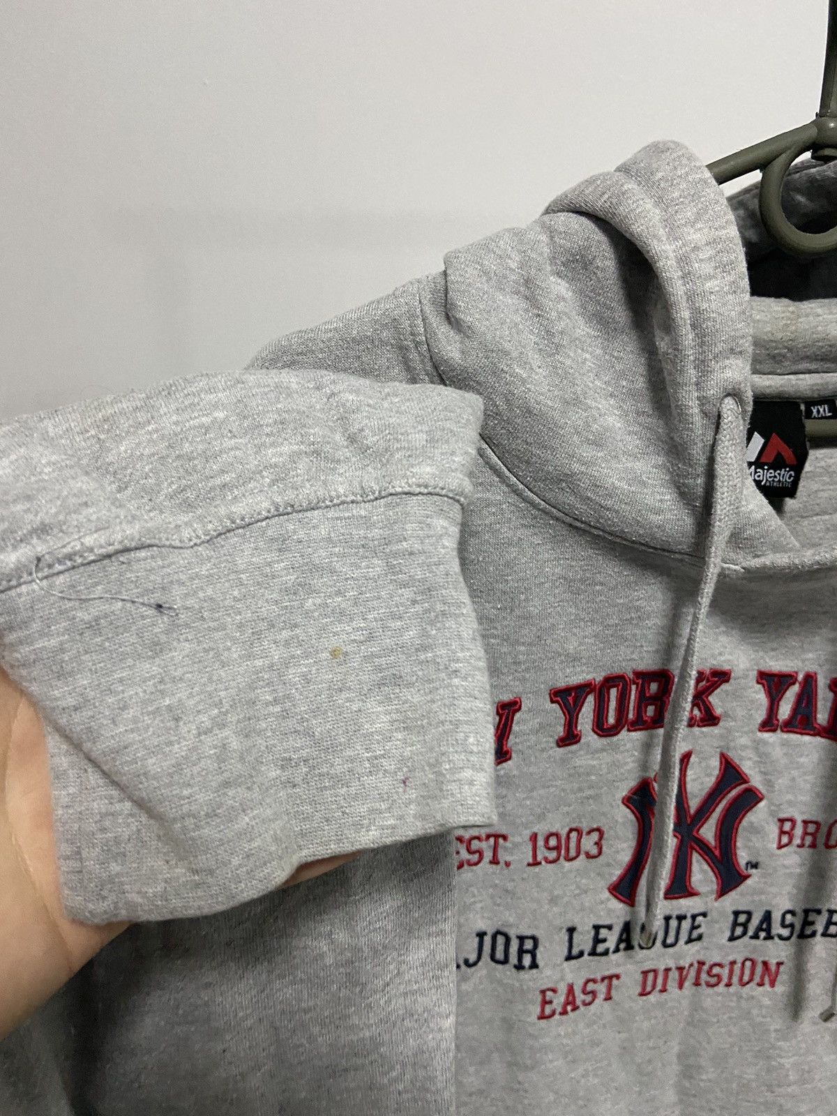 New York Yankees × Vintage New York Yankees Hoodie Vintage Big Logo Baseball Size US XXL / EU 58 / 5 - 6 Thumbnail
